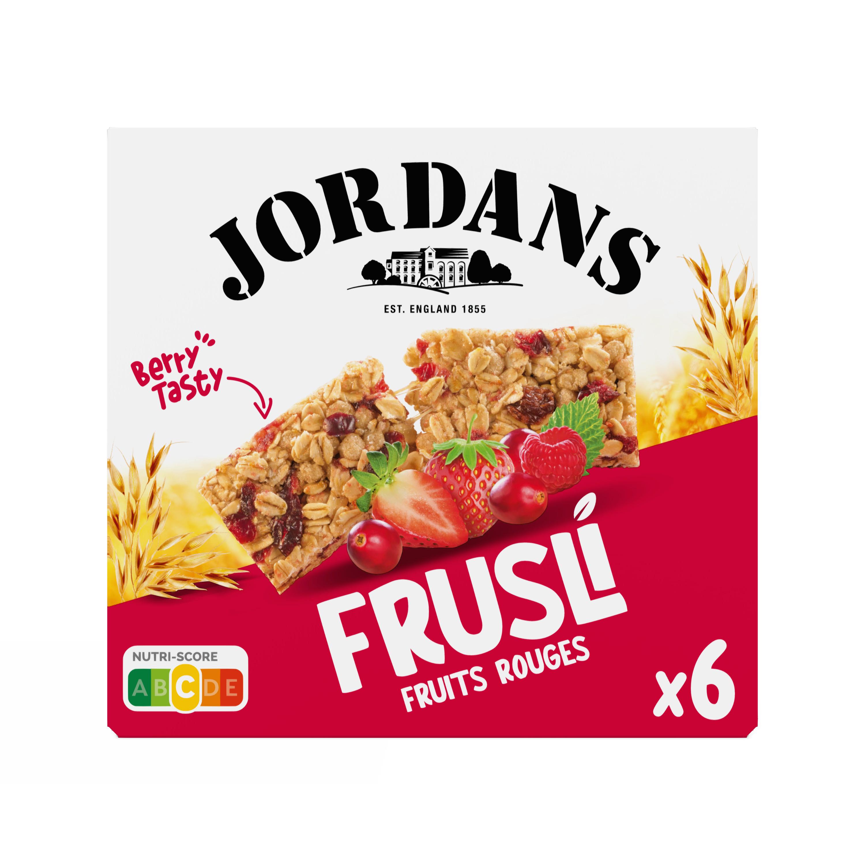 JORDAN'S Frusli Barres de céréales aux fruits rouges 6x25g
