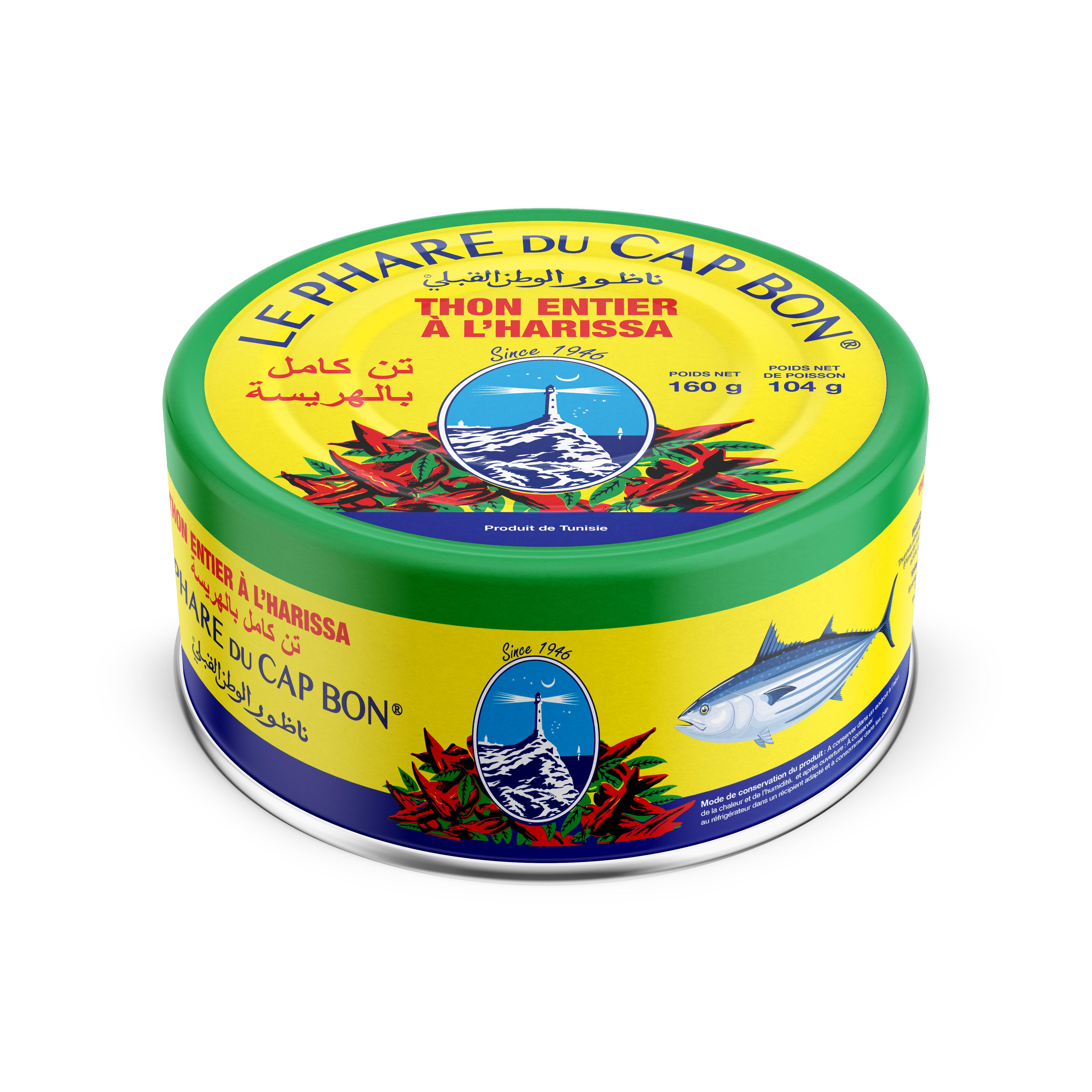 PHARE DU CAP BON Thon entier à la harissa 160g