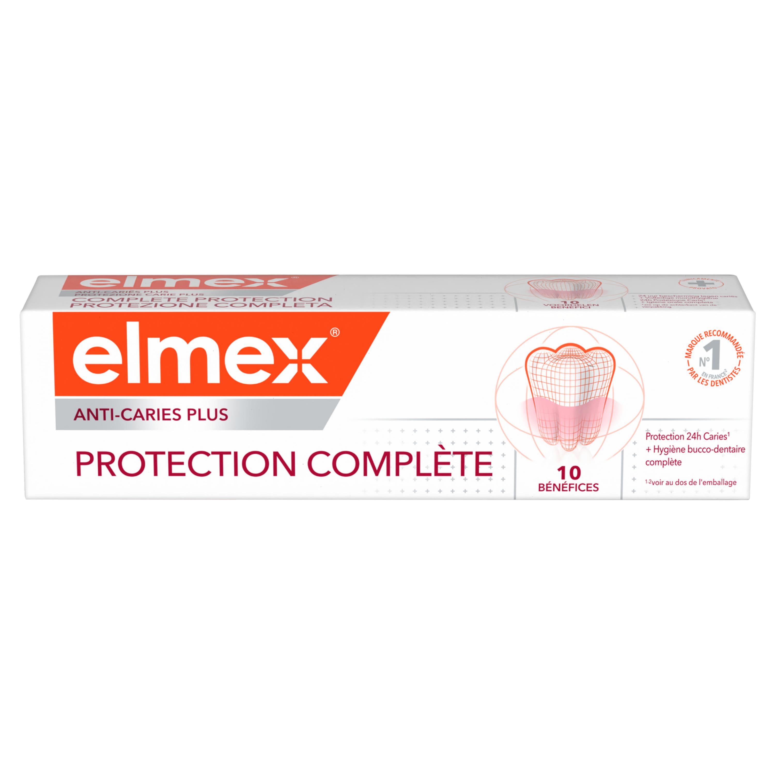 ELMEX Anti-Caries Dentifrice 10 bénéfices avancés 75ml