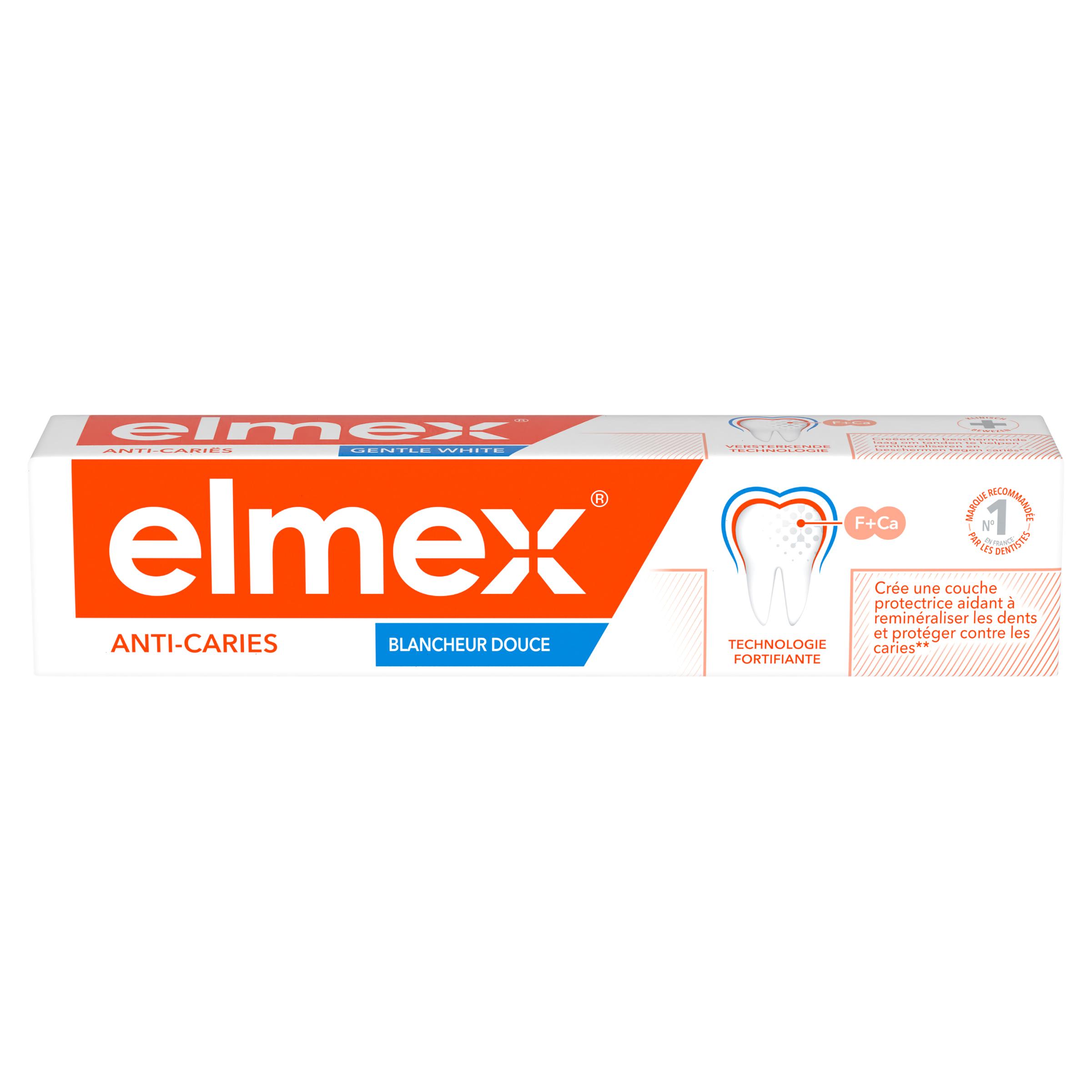 ELMEX Dentifrice protection caries blancheur 75ml