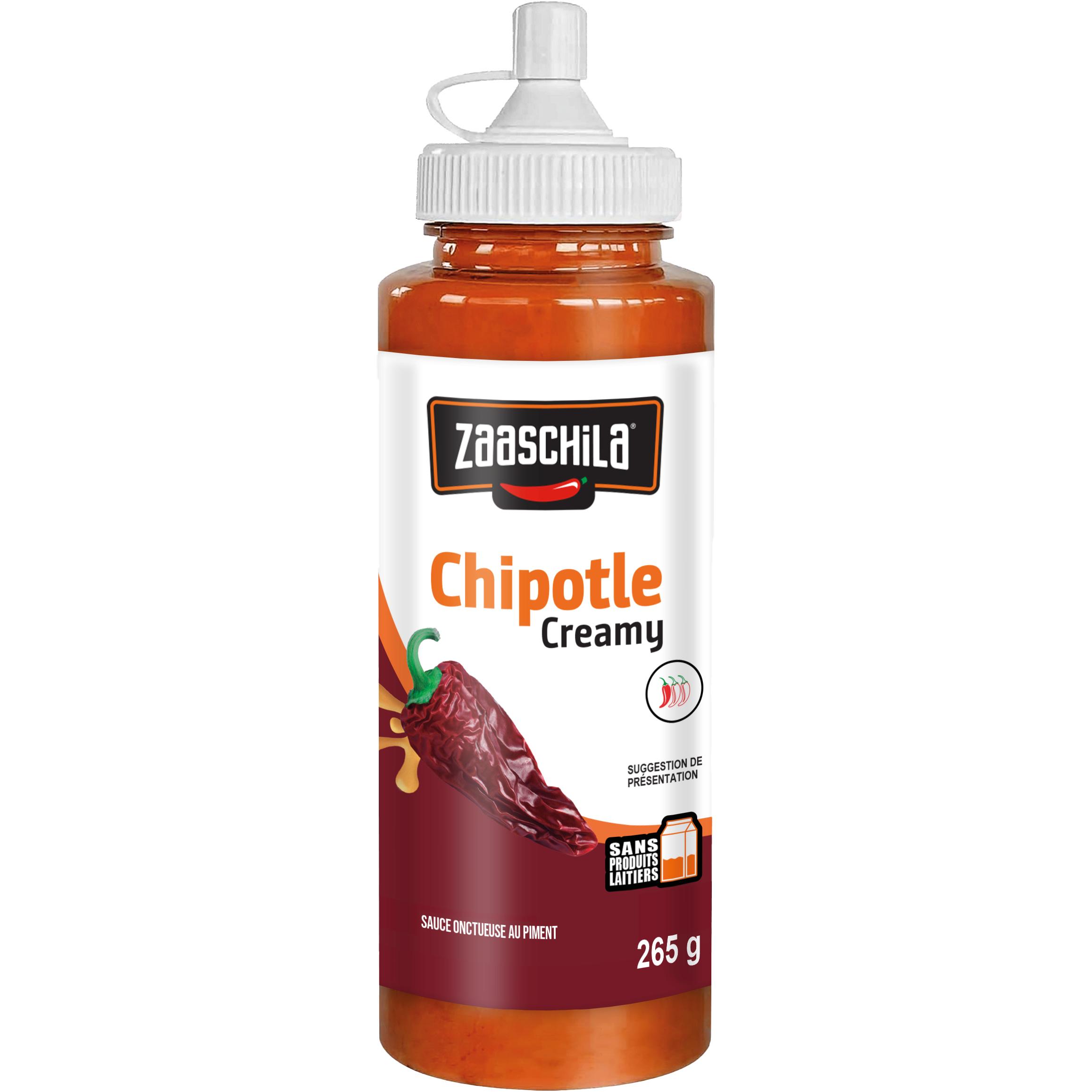 ZAASCHILA Sauce chipotle au piment jalapeño crémeuse fumée 12x265g