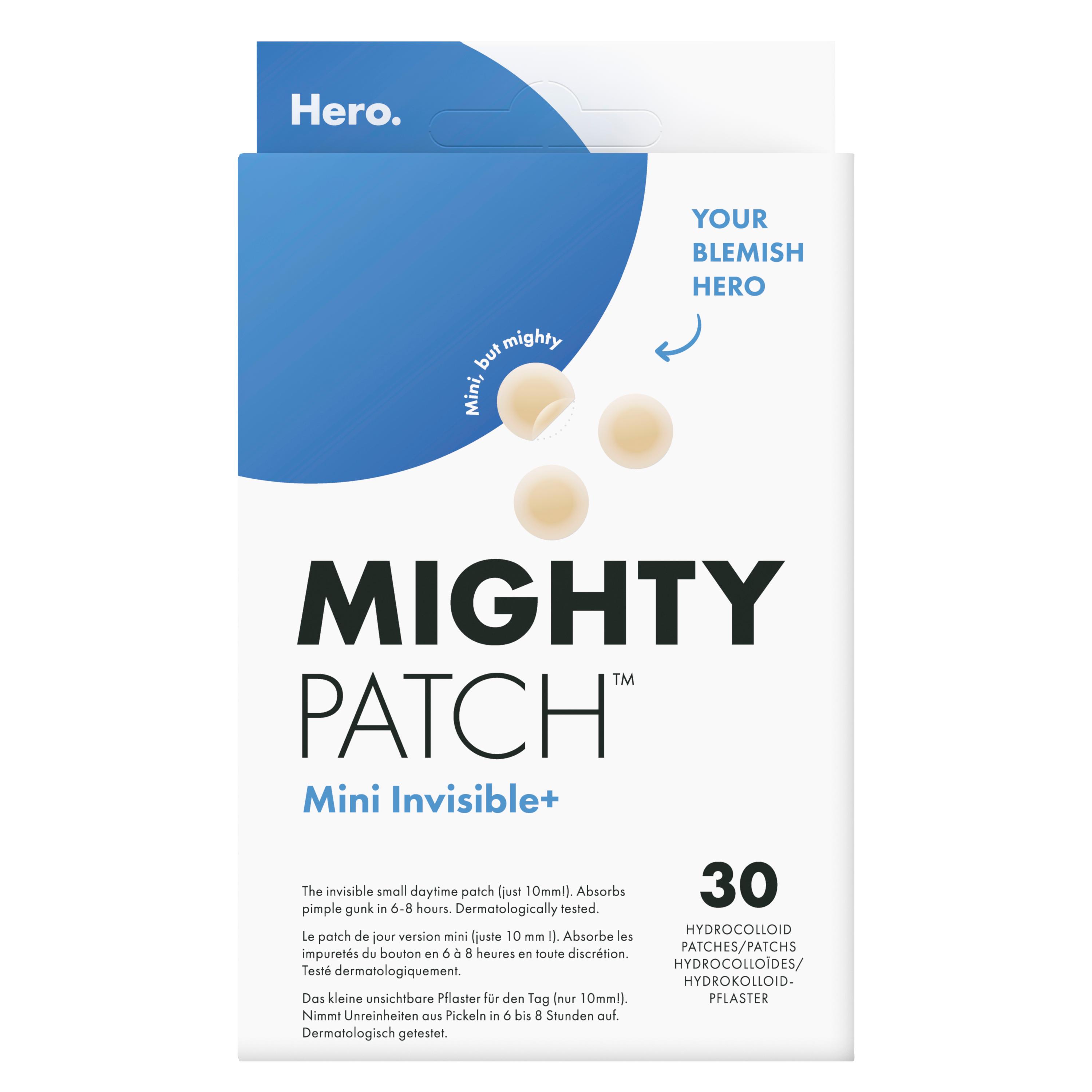 HERO Mighty Patch mini invisible+ patchs hydrocolloïdes 30 pièces