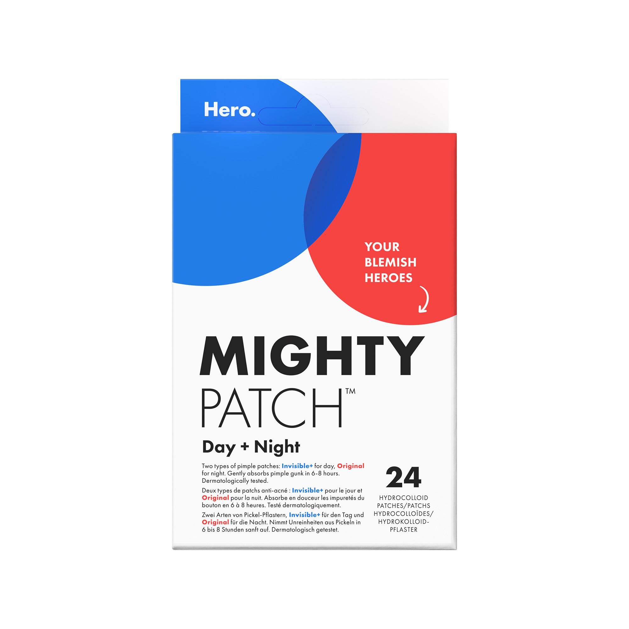 HERO Mighty patch day+night patchs hydrocolloïdes 24 pièces