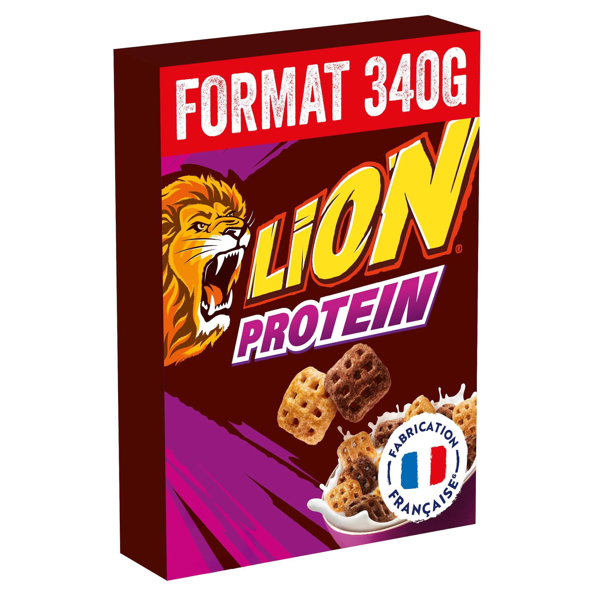 LION Céréales au chocolat et au caramel protéinées 340g