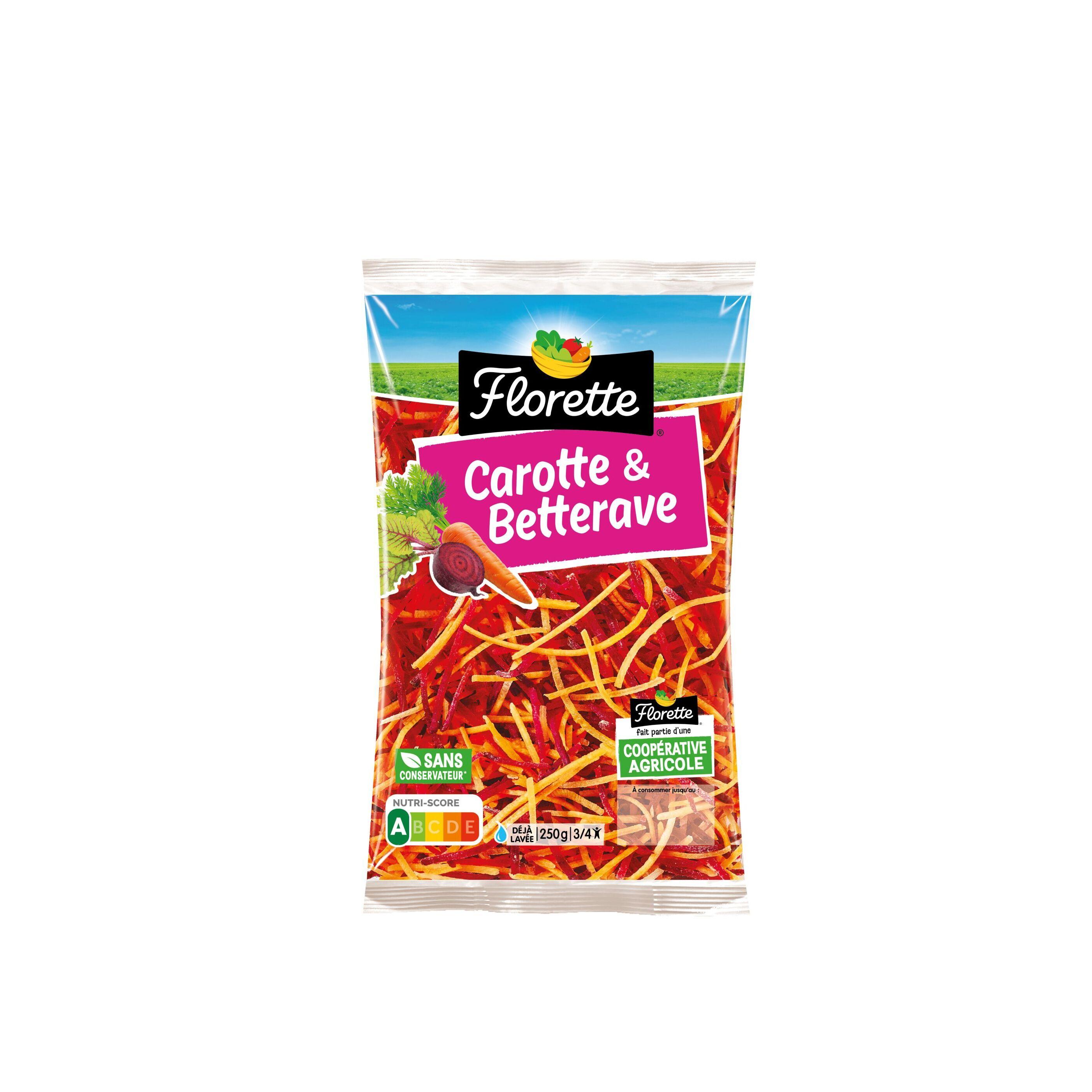 FLORETTE Carotte et betterave 3/4 parts 250g