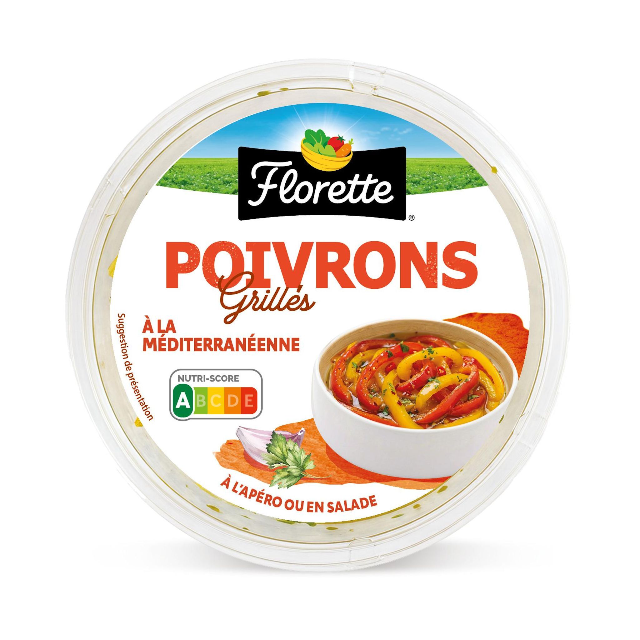 FLORETTE Poivrons grillés à la méditerranéenne 110g