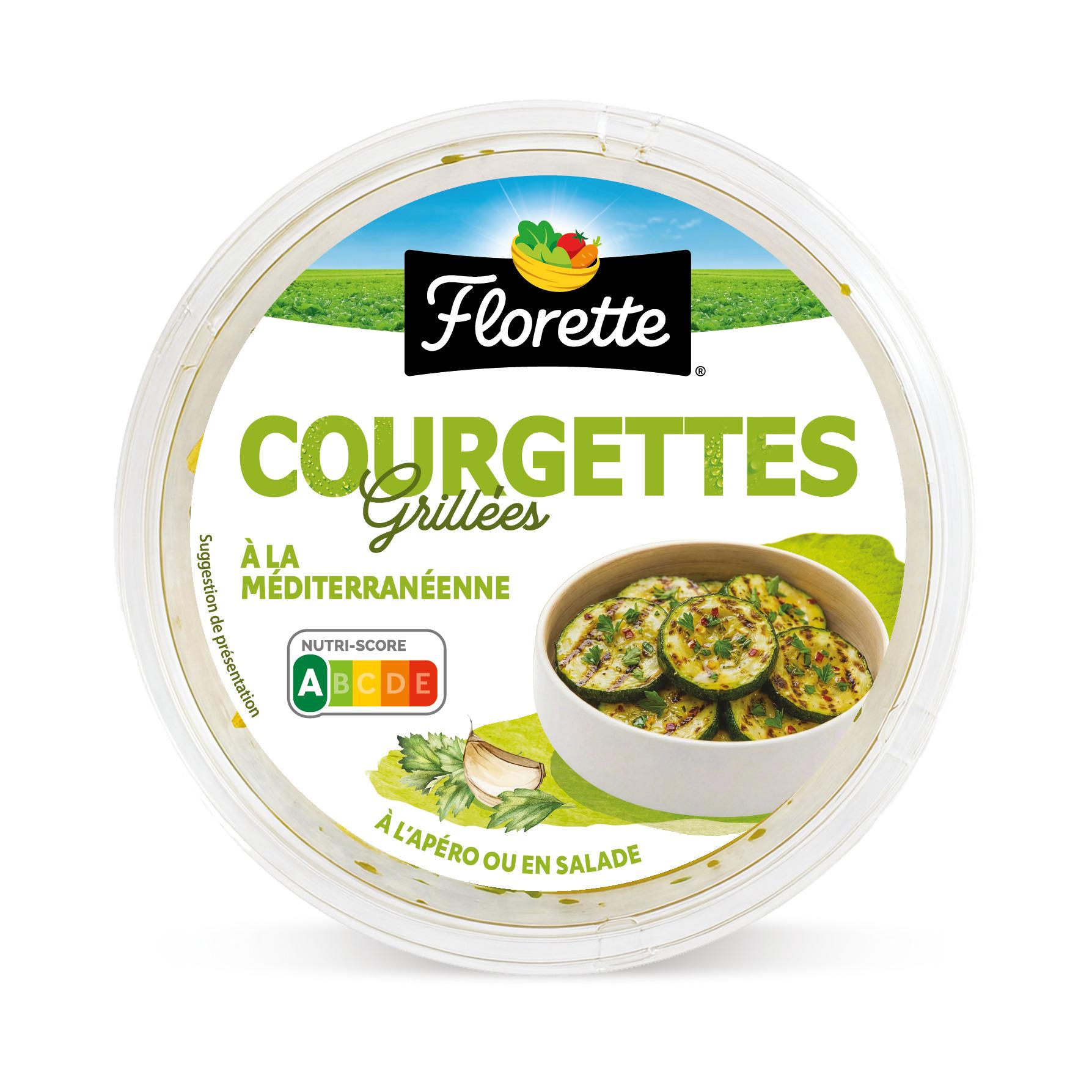 FLORETTE Courgettes grillées à la méditerranéenne 110g
