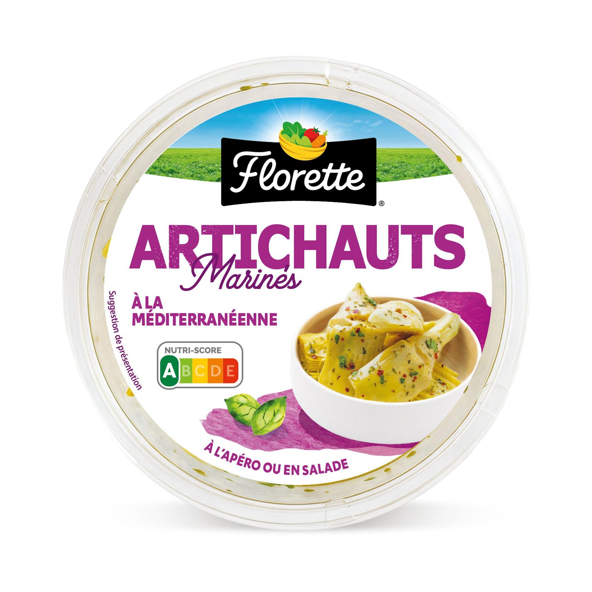 FLORETTE Artichauts marinés à la méditerranéenne 110g