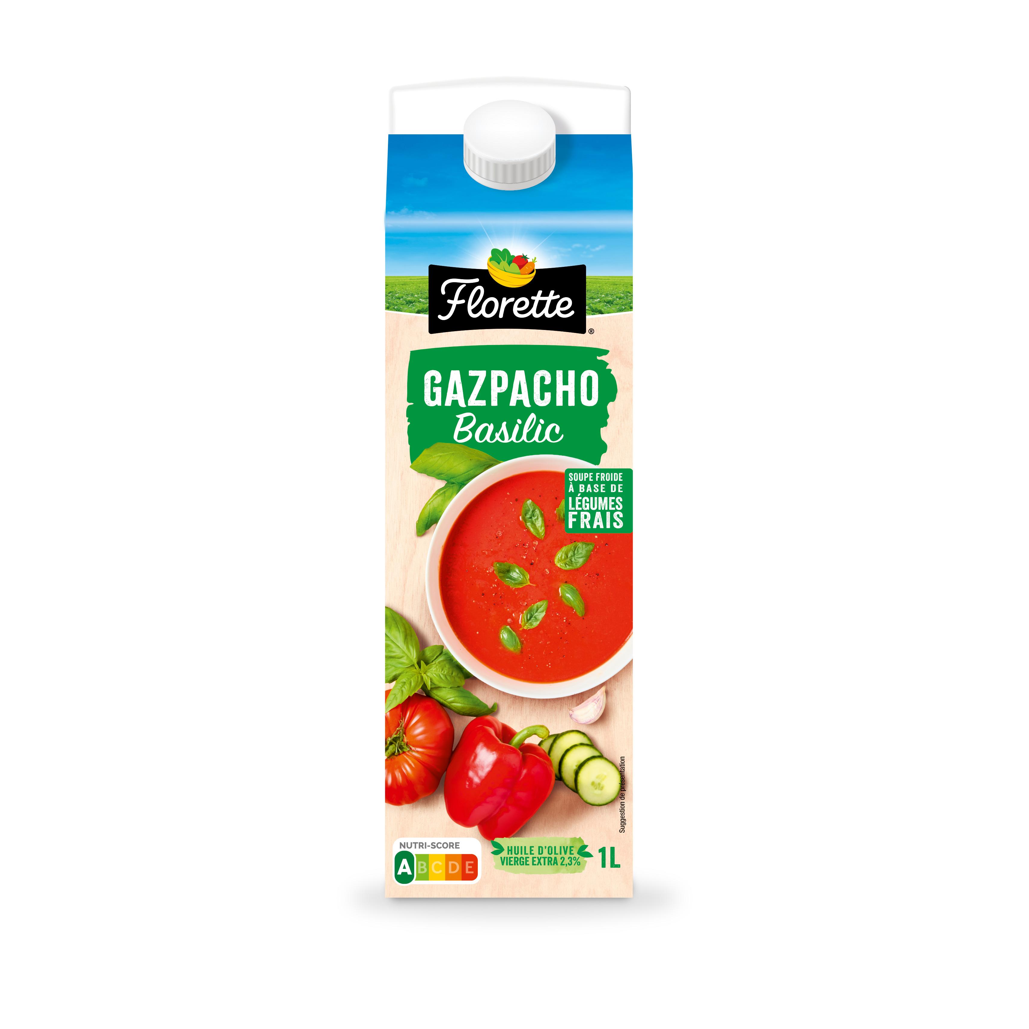 FLORETTE Gazpacho basilic 1l
