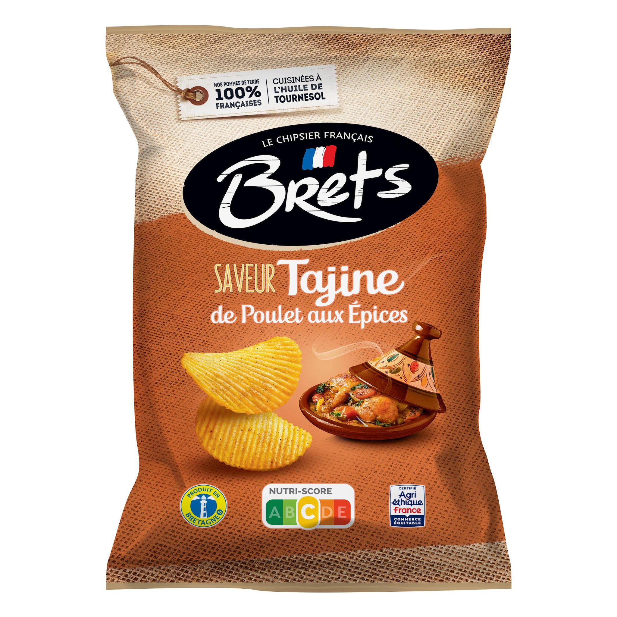 BRETS Chips saveur tajine de poulet aux épices 125g