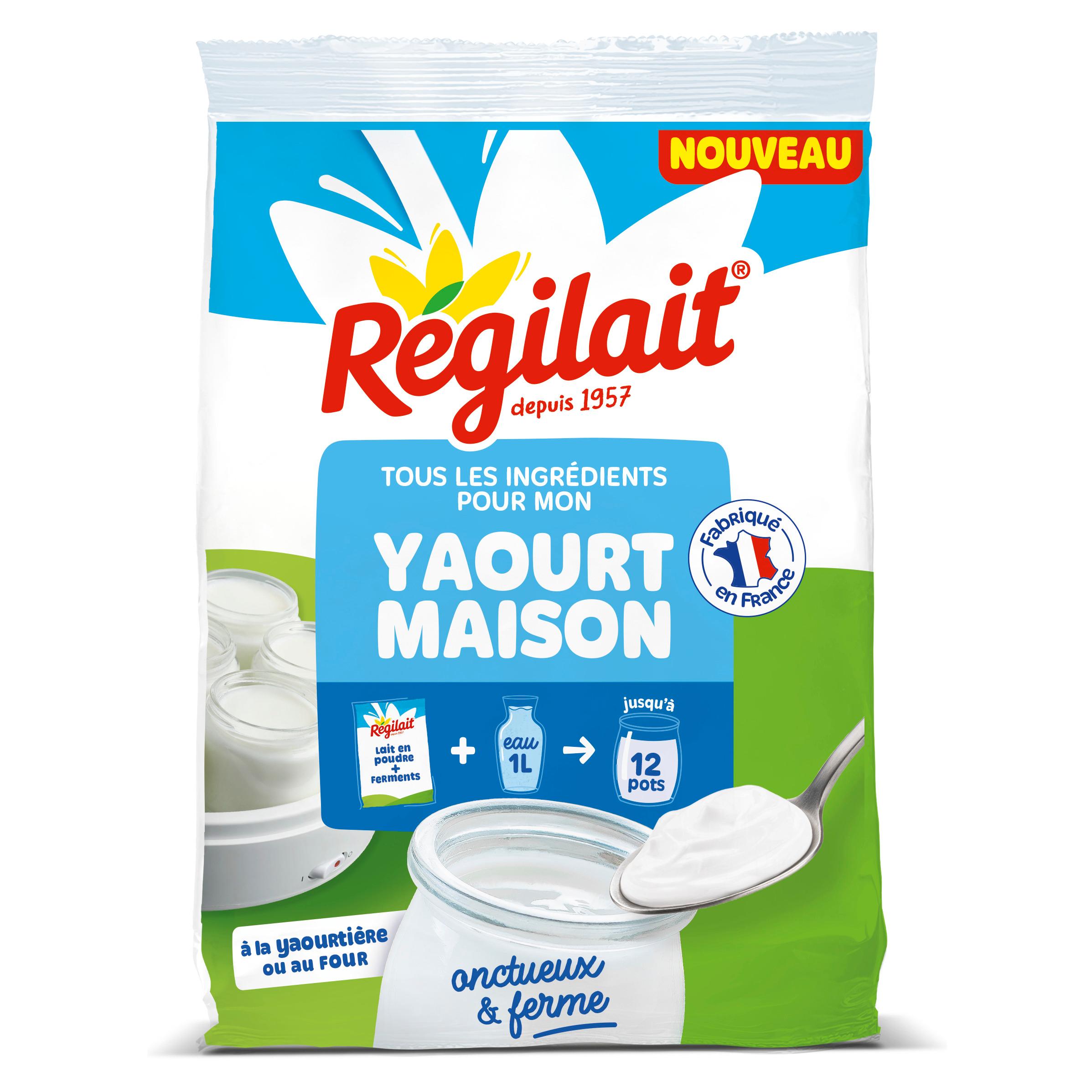 REGILAIT Lait écrémé en sachet pour yaourt maison 175g