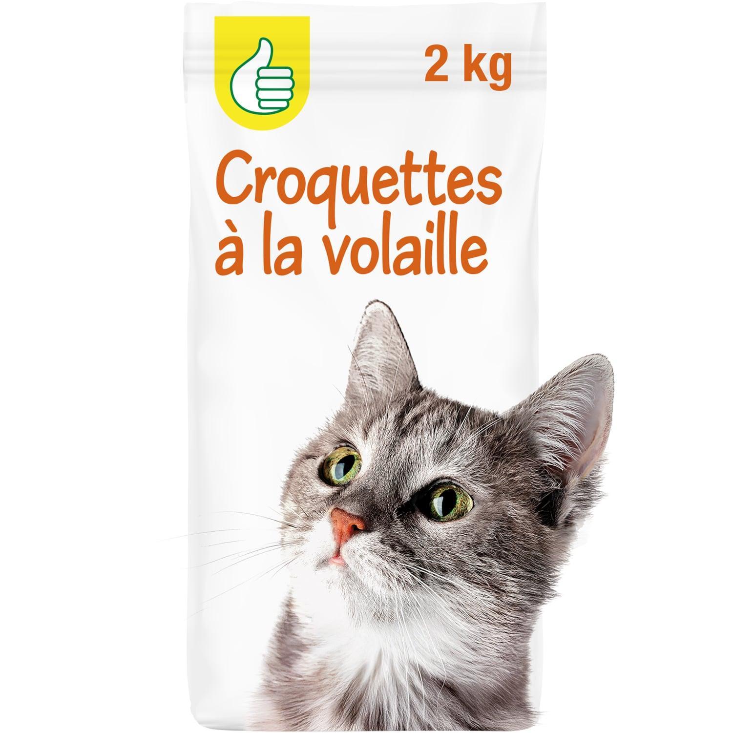 Voir la diapositive 1 : POUCE Croquettes à la volaille pour chat 2kg