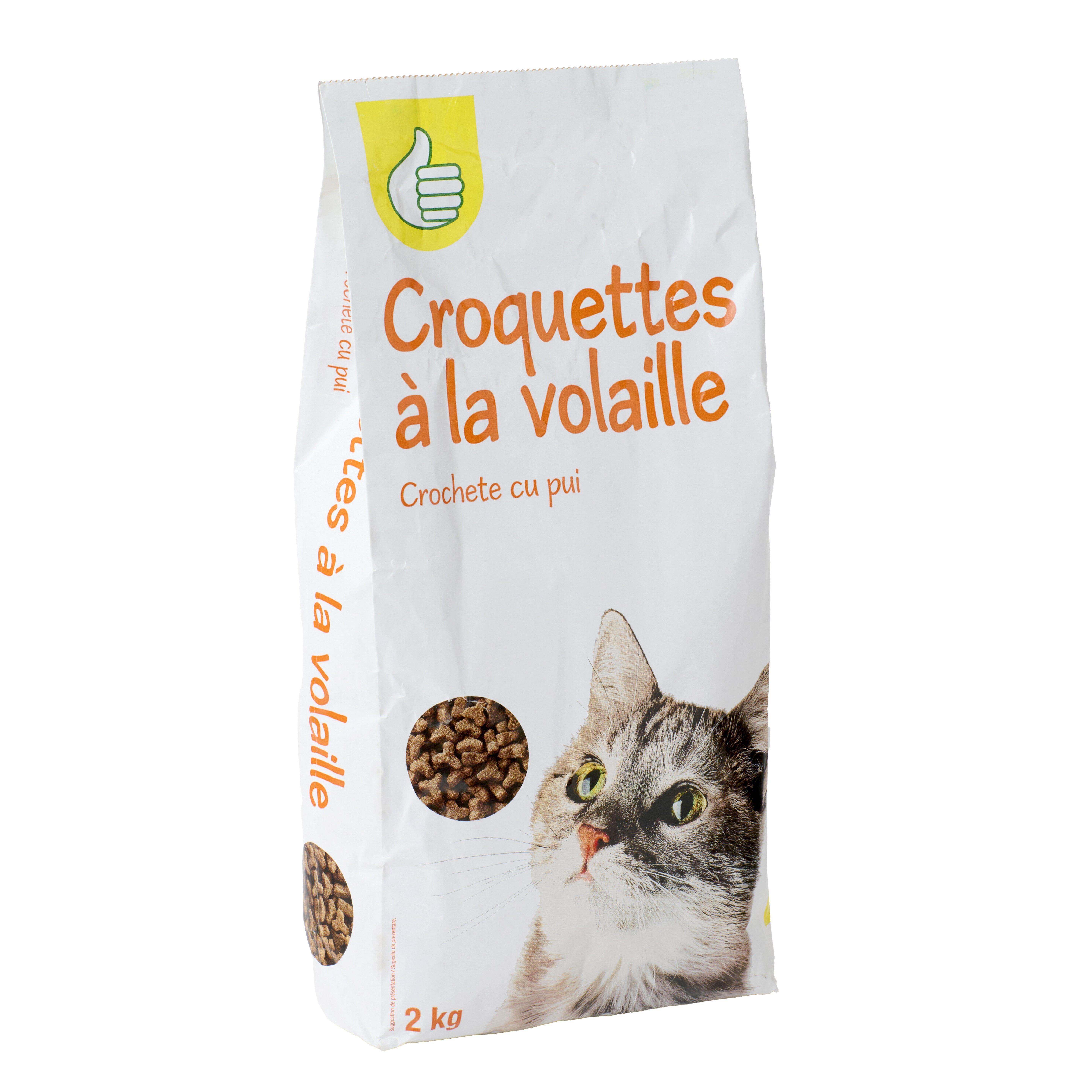 Voir la diapositive 2 : POUCE Croquettes à la volaille pour chat 2kg