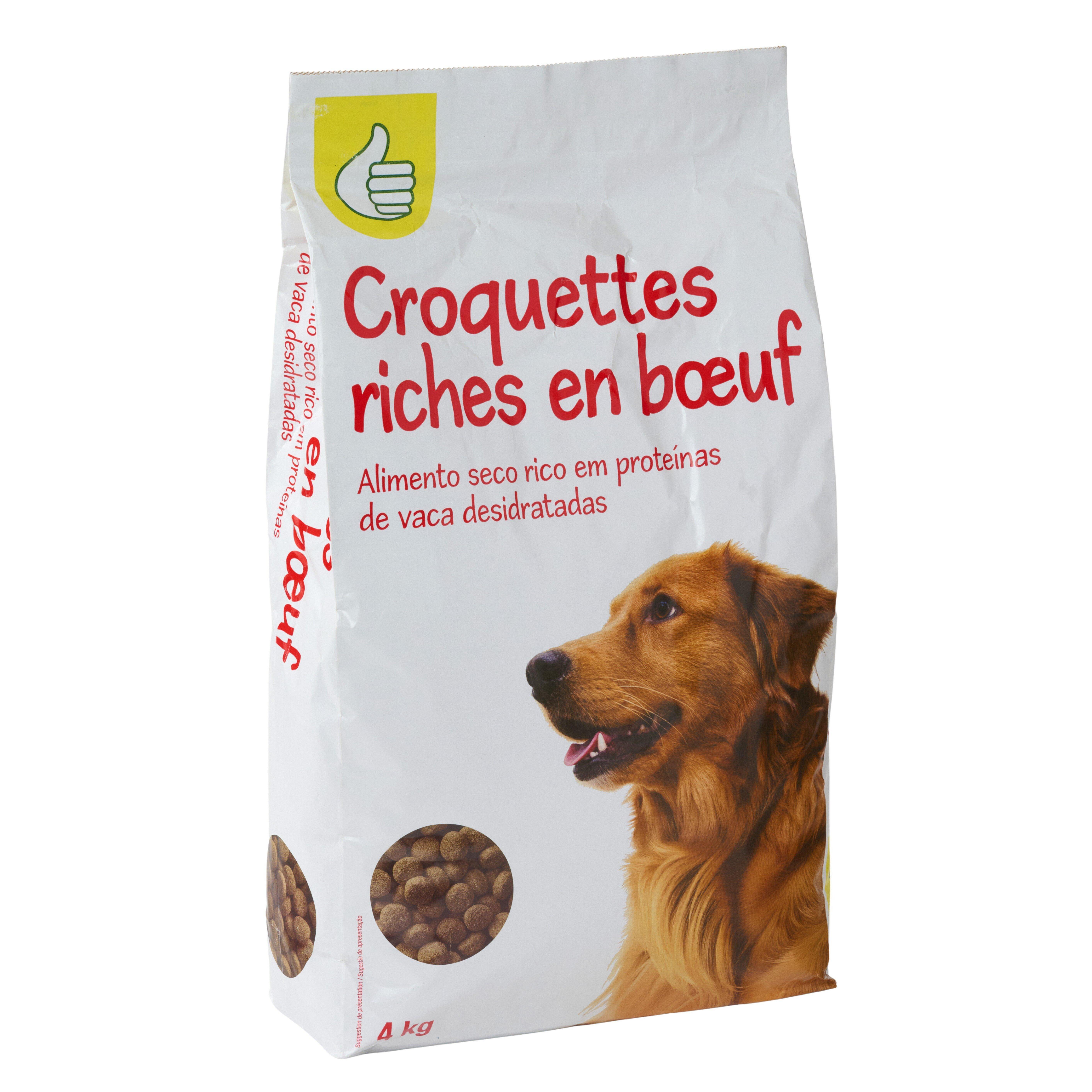 Voir la diapositive 4 : POUCE Croquettes au boeuf pour chien 4kg