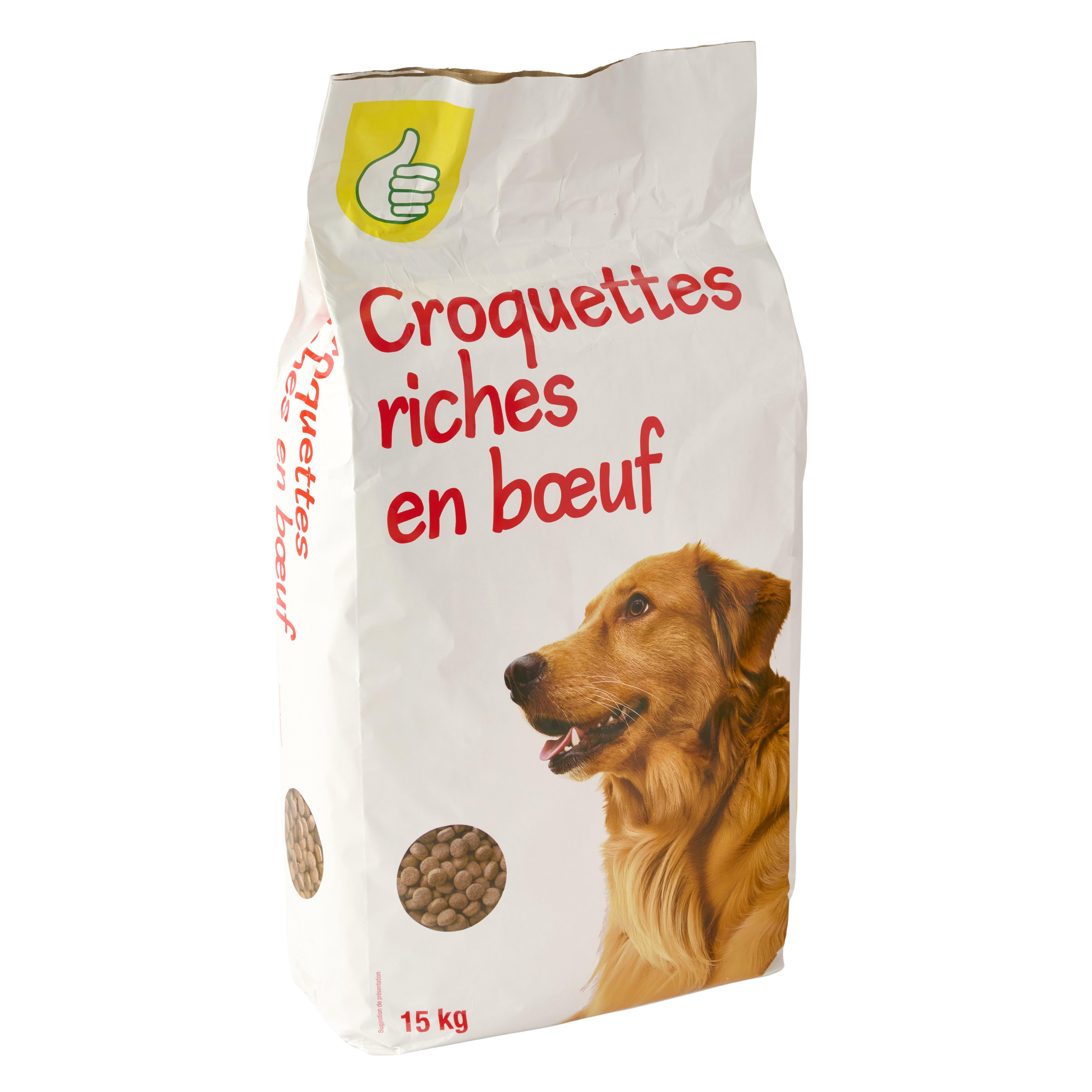 Voir la diapositive 4 : POUCE Croquettes au boeuf pour chien 15kg