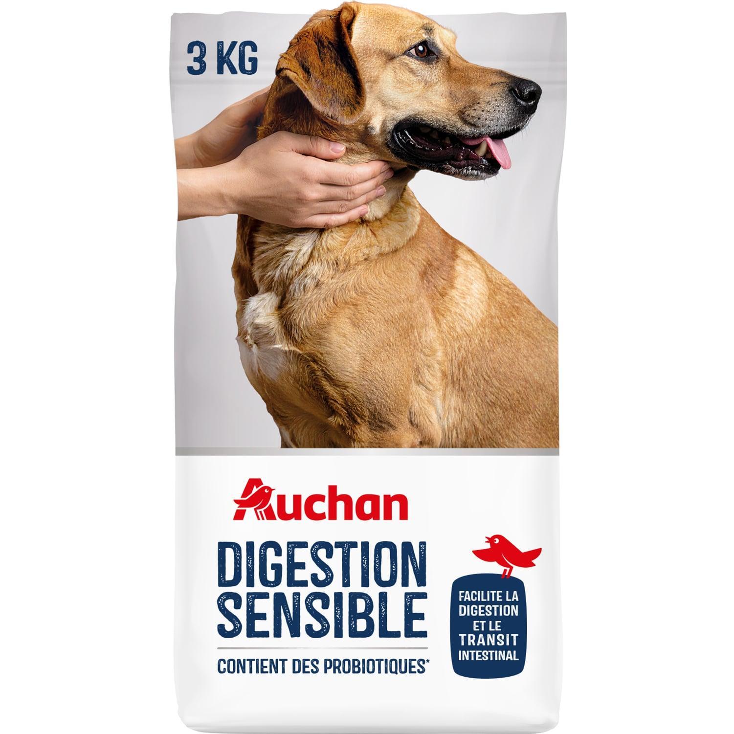 AUCHAN Croquettes digestion sensible pour chien 3kg