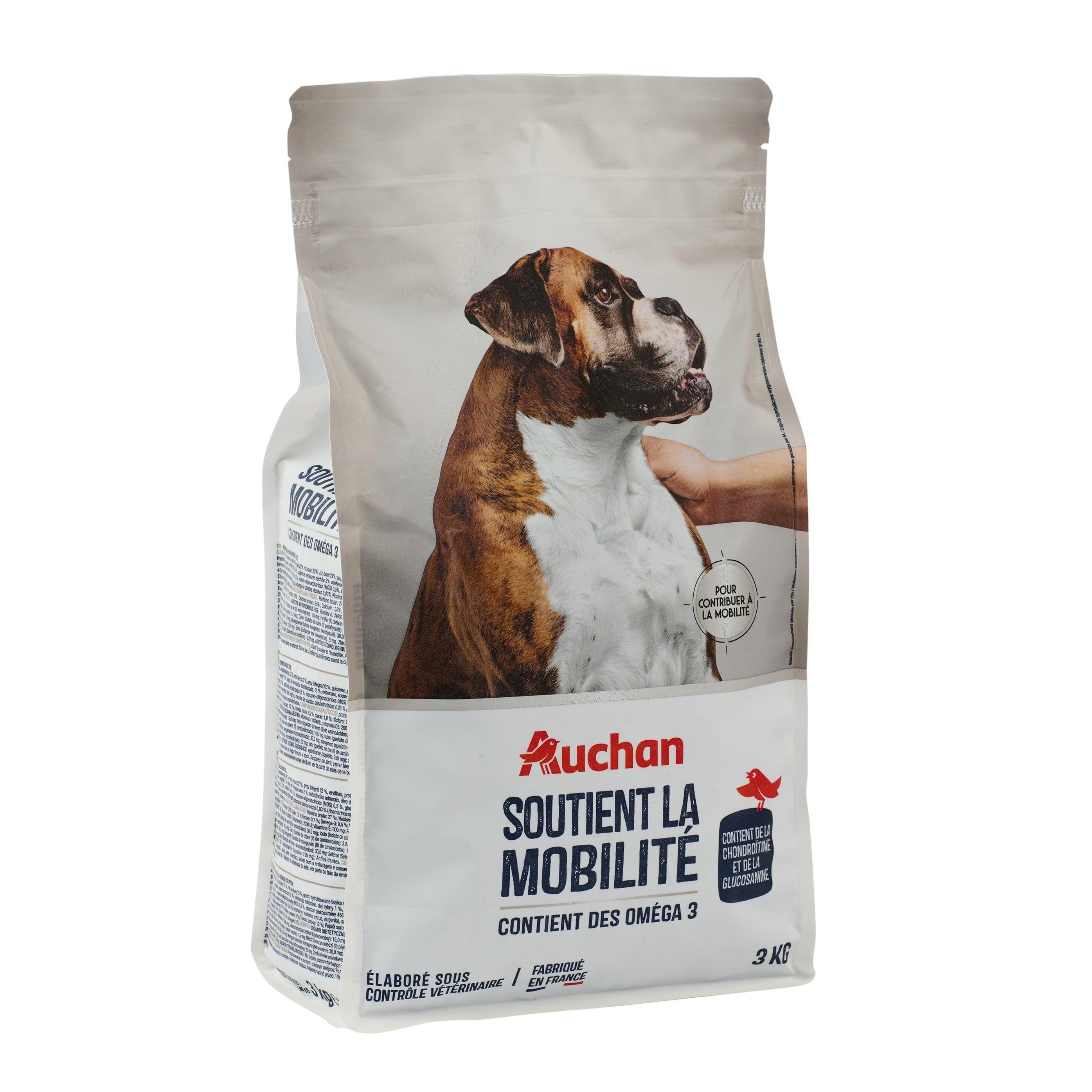 Voir la diapositive 4 : AUCHAN Croquettes soutient la mobilité pour chien 3kg
