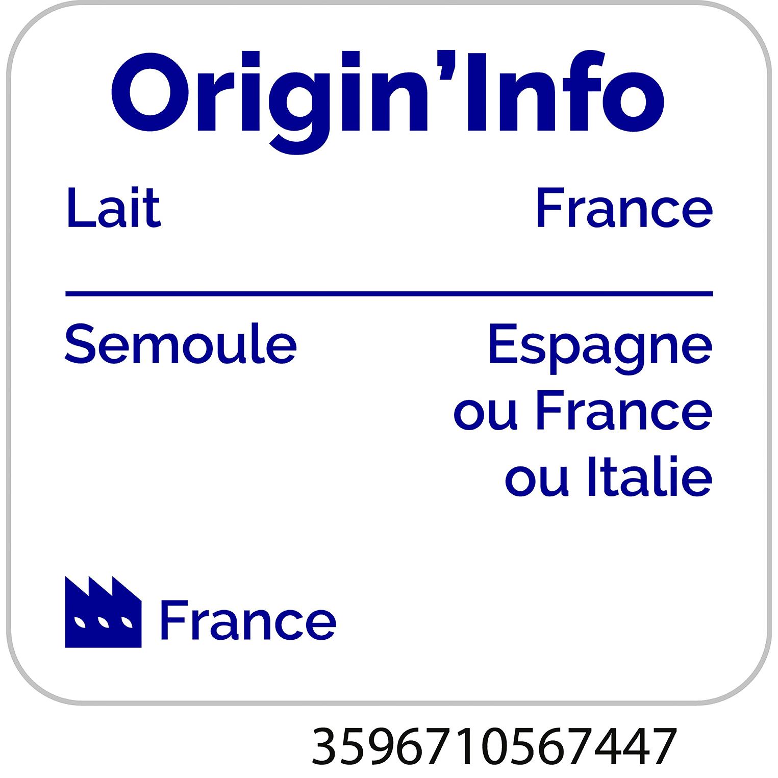 Voir la diapositive 4 : AUCHAN BIO Semoule au lait 2x140g