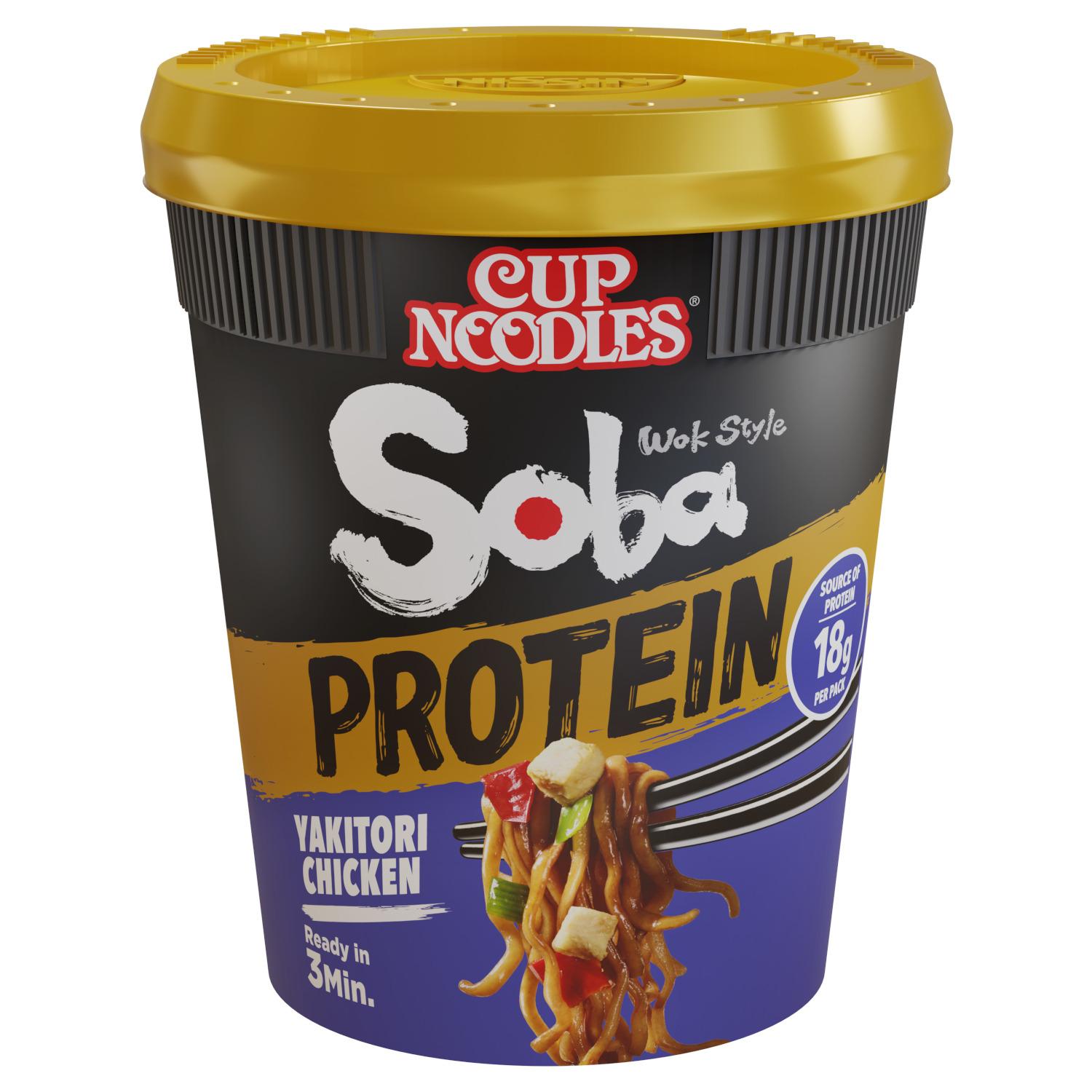 NISSIN Soba Cup protéines Yakitori Chicken 1 portion 90g