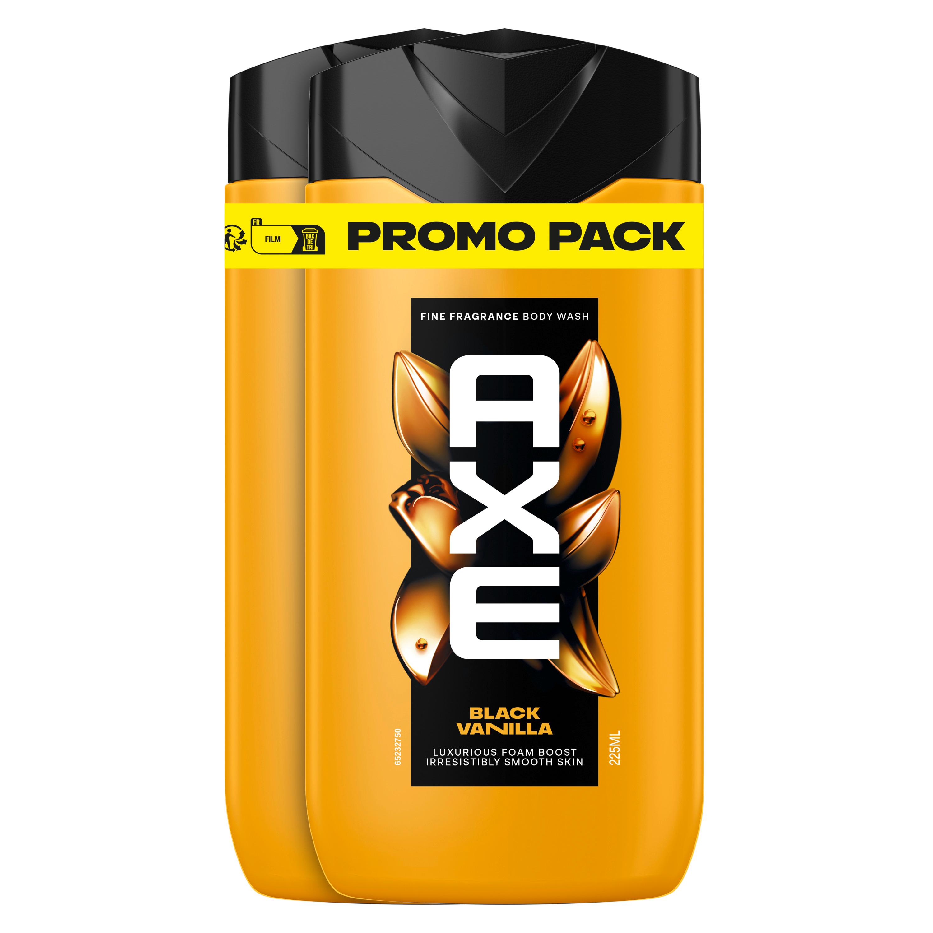 AXE Gel douche black vanilla 2x225ml