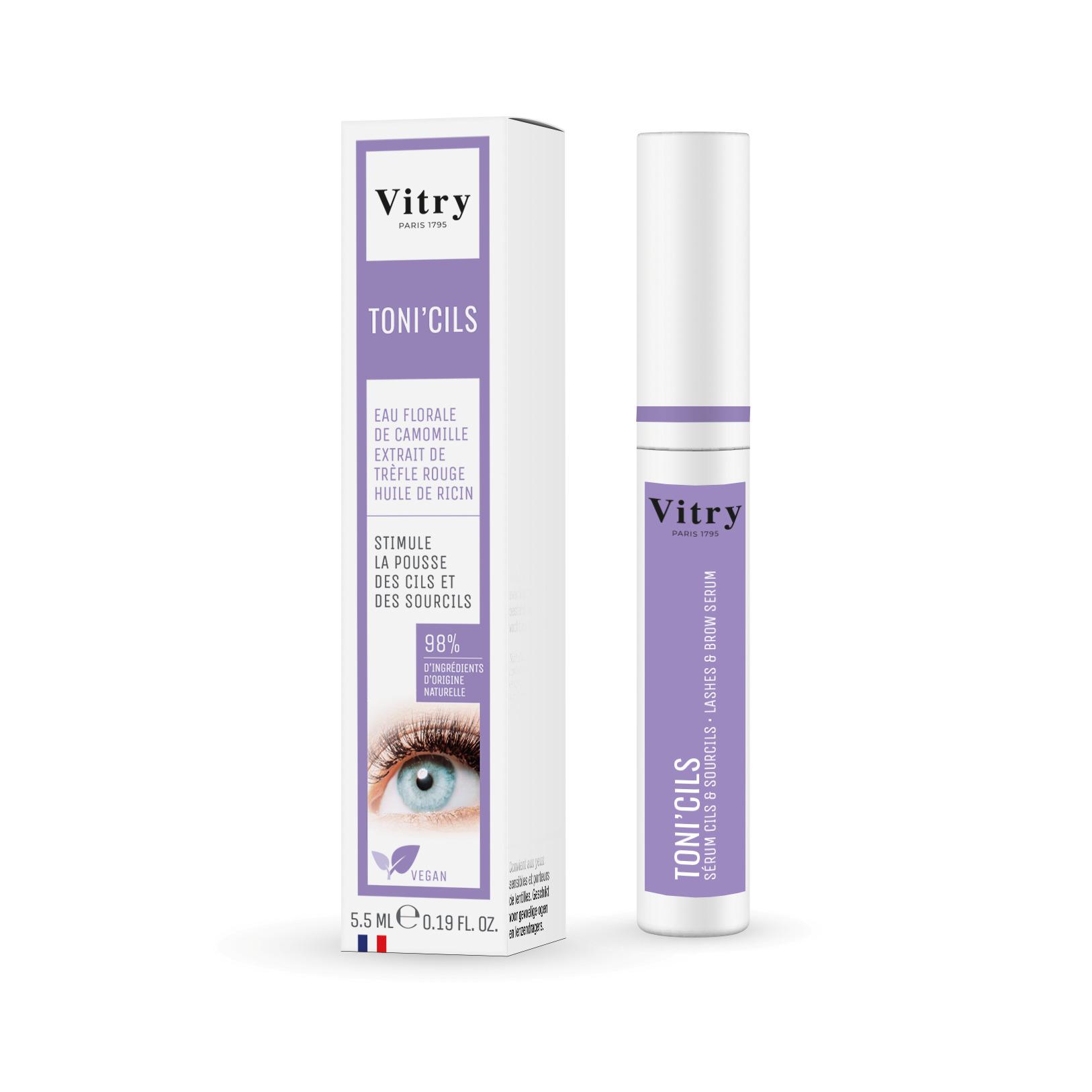 VITRY Tonicils Sérum cils sourcils fortifiant stimulant croissance incolore 5,5ml