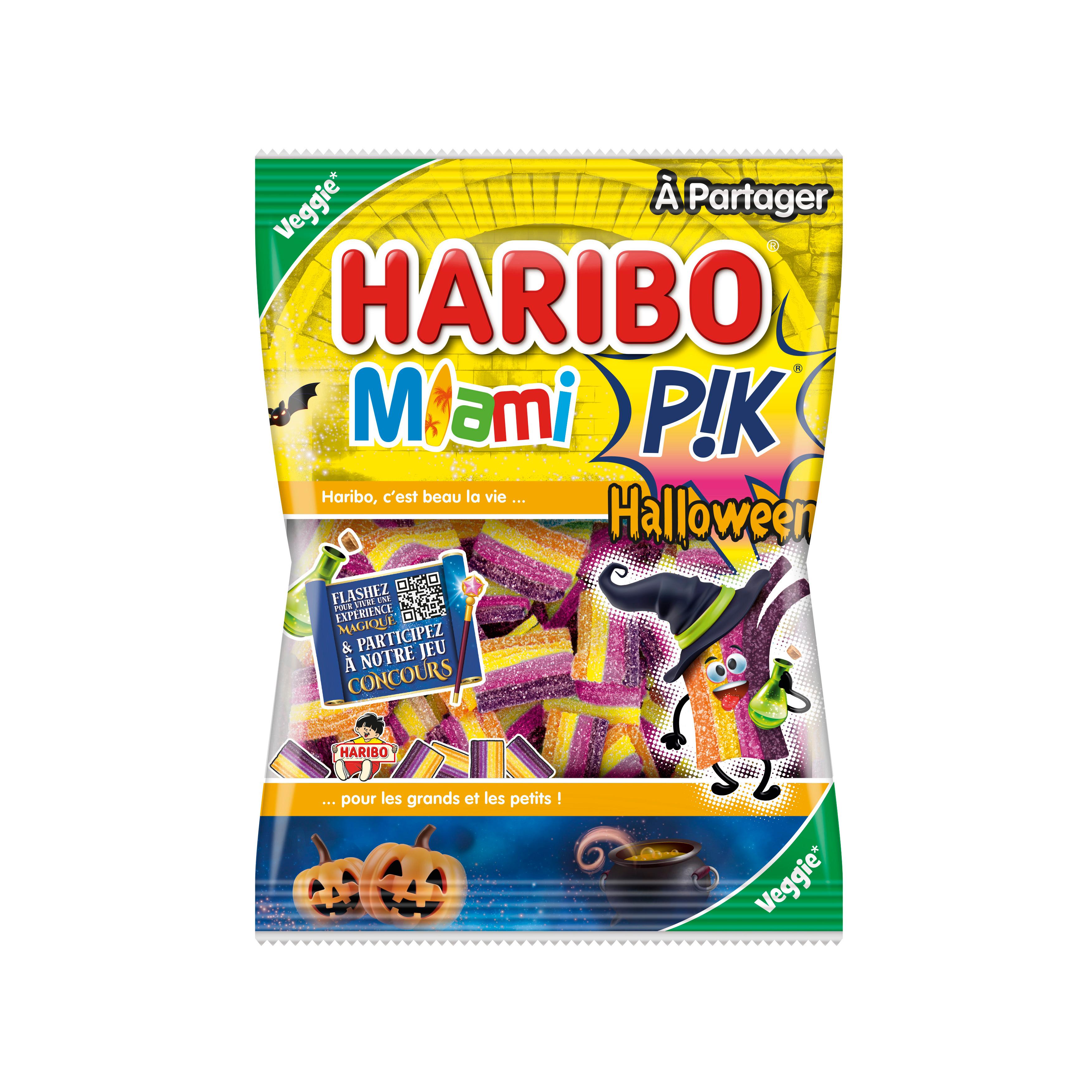 HARIBO Bonbons acidulés Miami Pik aux fruits 220g