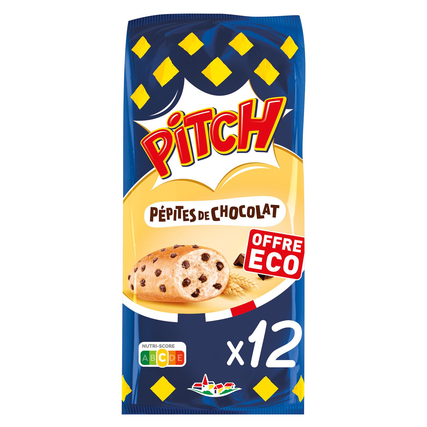 PITCH Brioches aux pépites de chocolat 12 pièces 450g