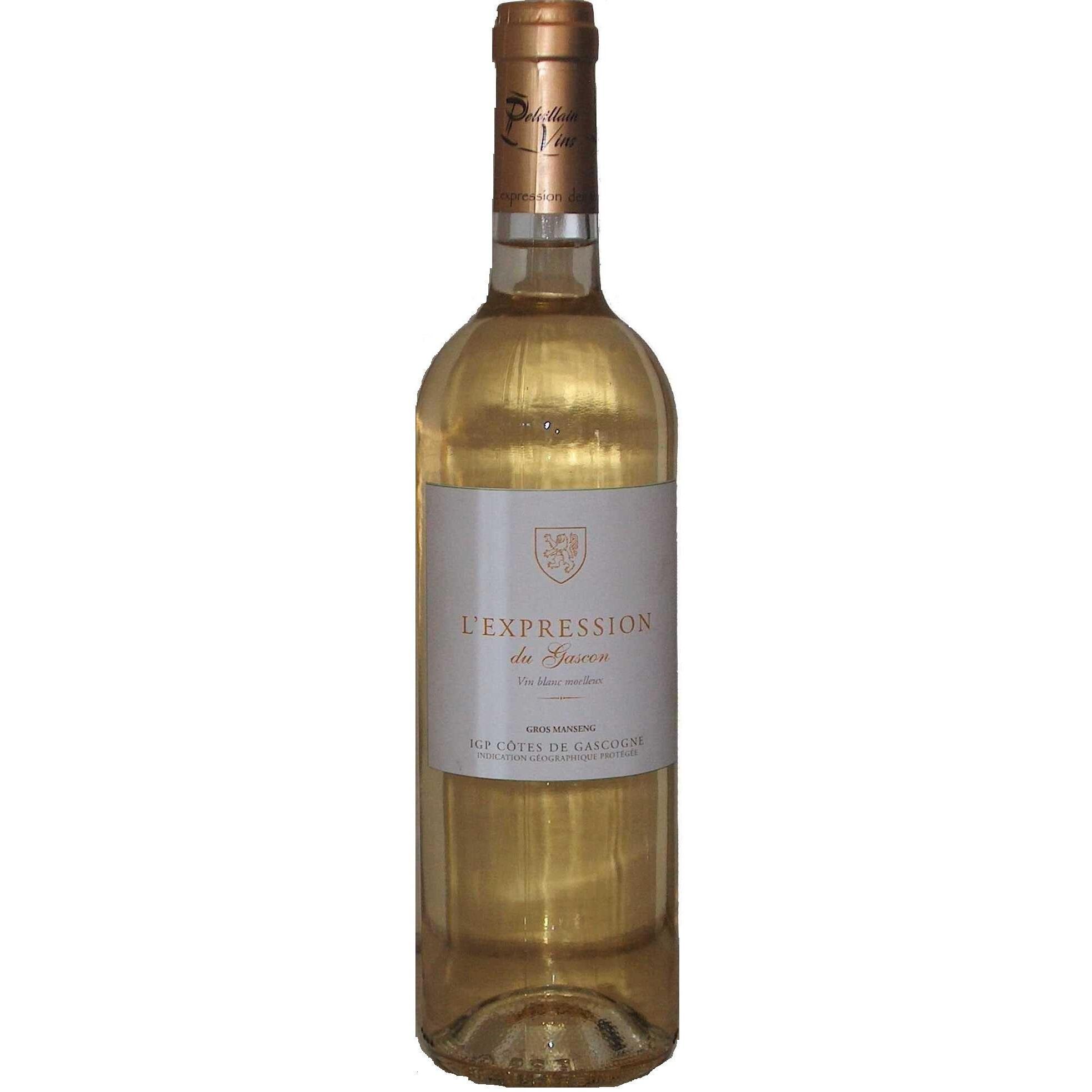 IGP côtes de Gascogne Pelvillain Vins blanc L'Expression du Gascon moelleux HVE 75cl