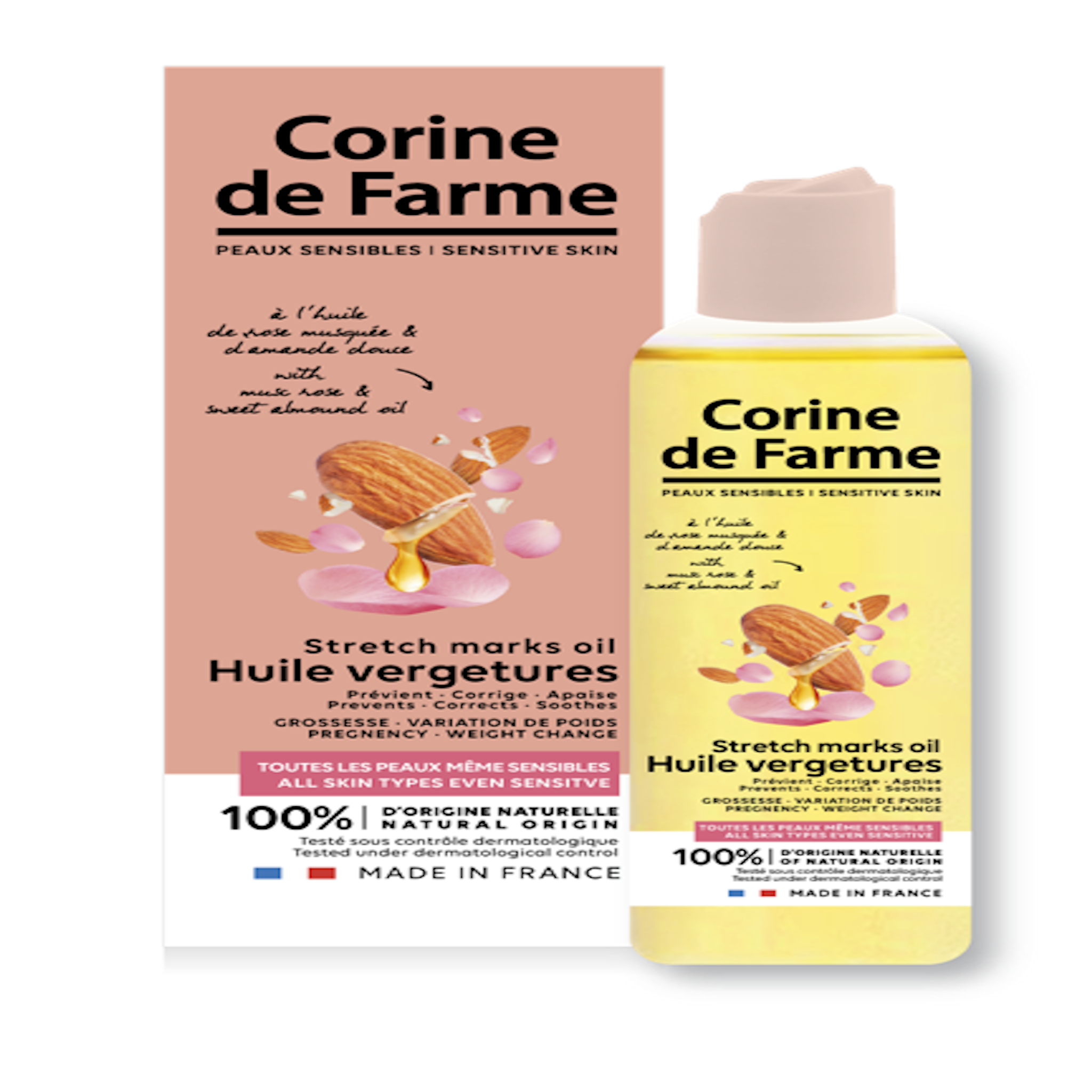 CORINE DE FARME Huile vergetures tous types de peaux même sensibles 100ml