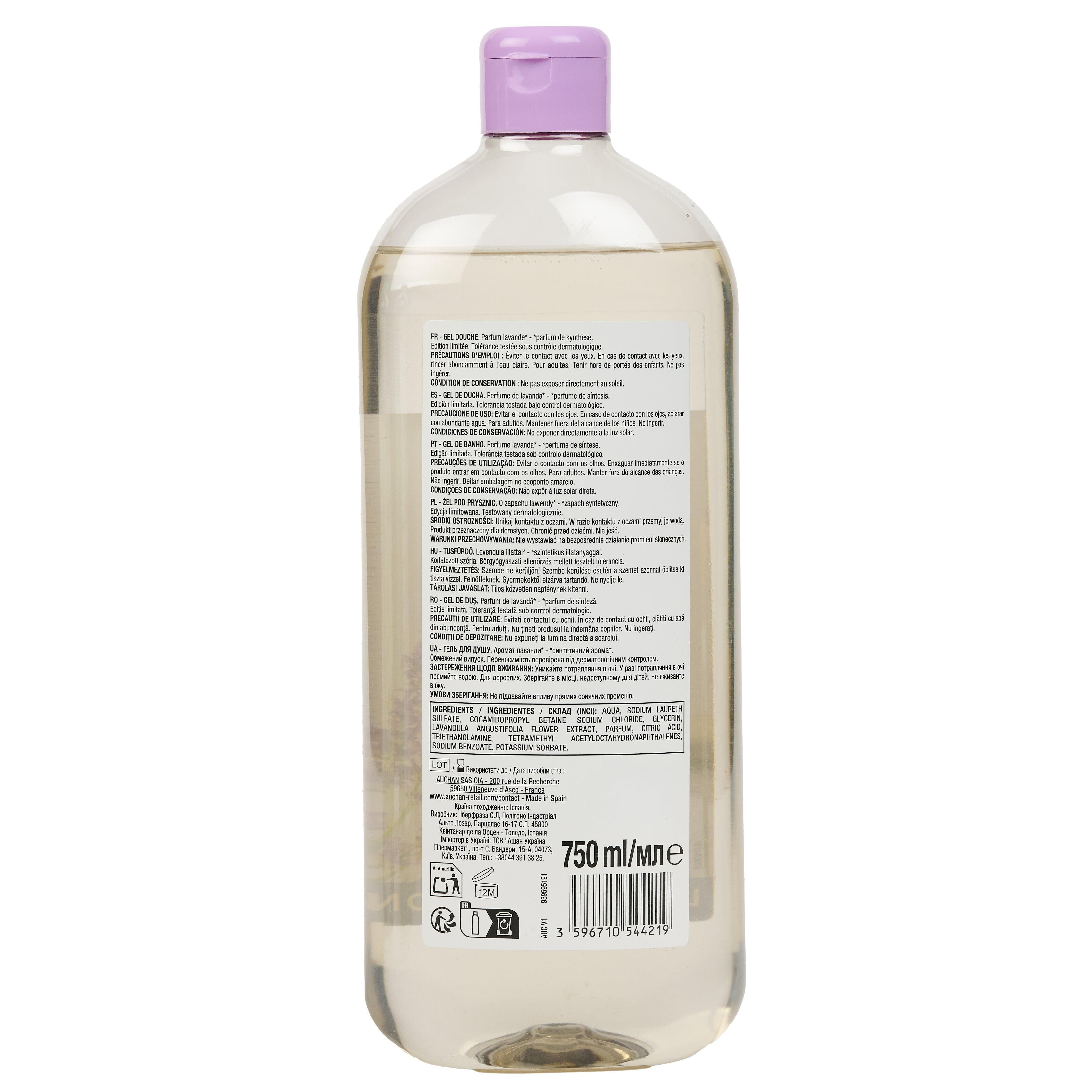 Voir la diapositive 2 : COSMIA Gel douche relax parfum lavande 750ml
