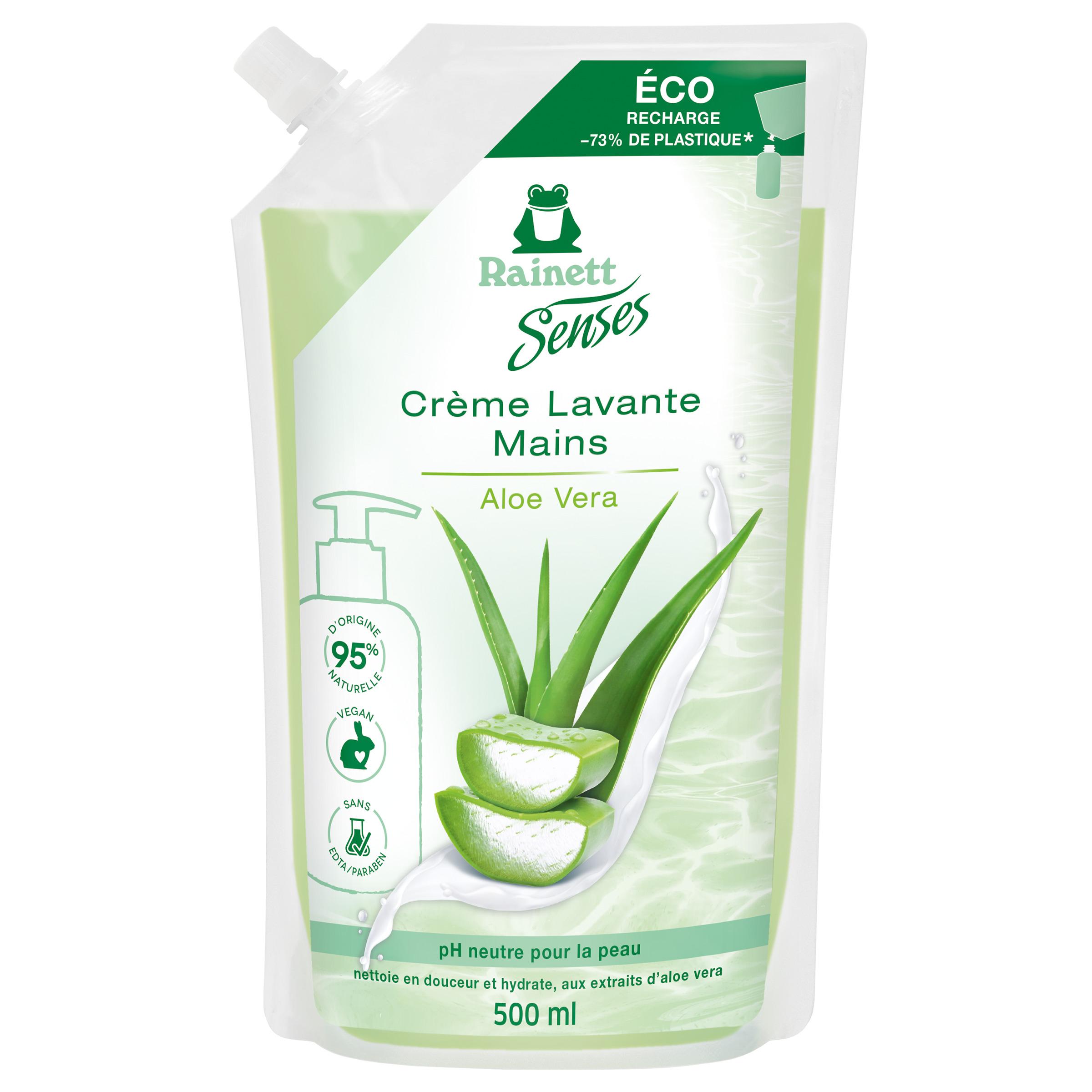 RAINETT Senses Crème lavante mains recharge à l'aloé véra 500ml