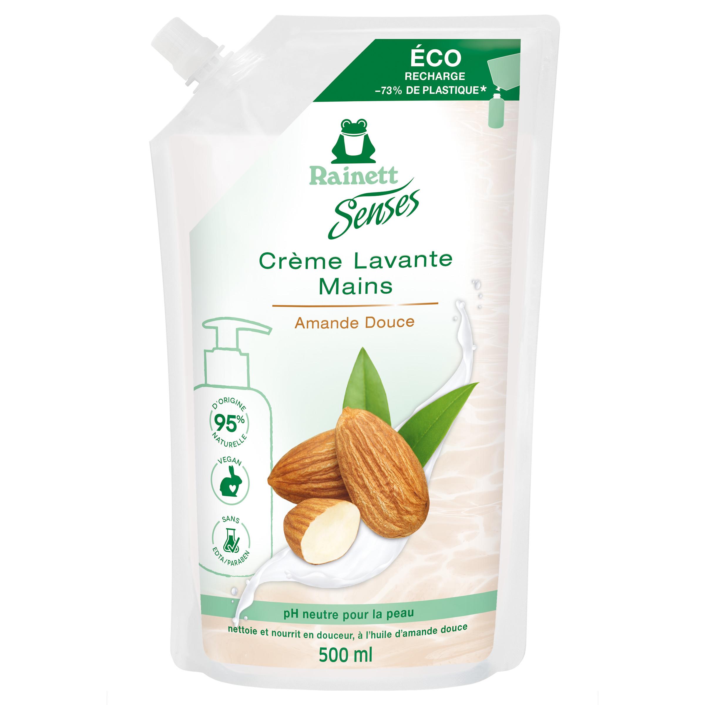 RAINETT Senses Crème lavante mains recharge à l'amande douce 500ml
