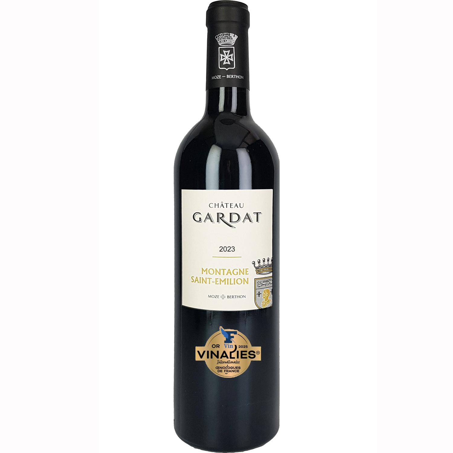 AOP Montagne Saint-Emilion château Gardat 2023 HVE 75cl