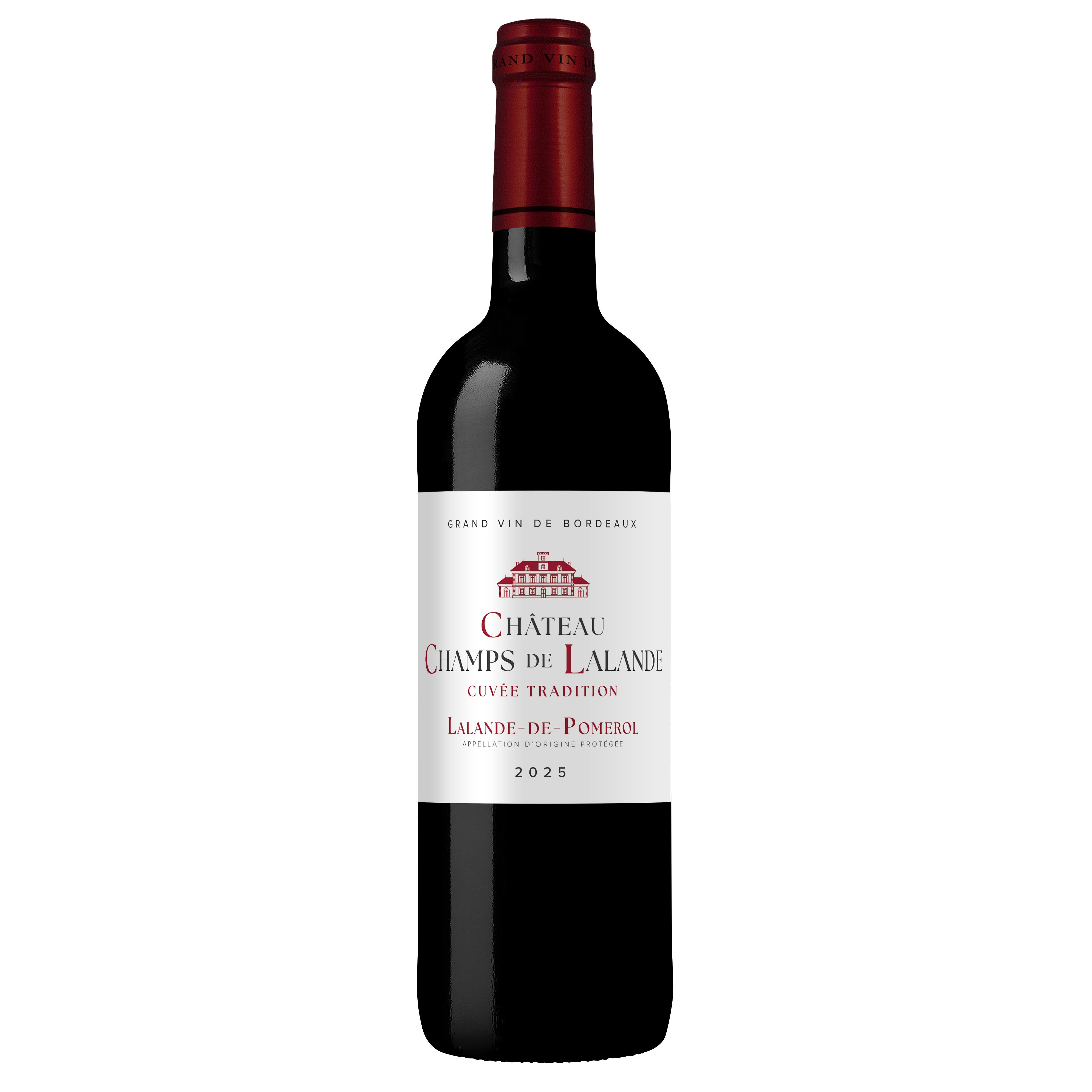 AOP Lalande de Pomerol Château Champs de Lalande Rouge 2025 Cuvée Tradition HVE 75cl