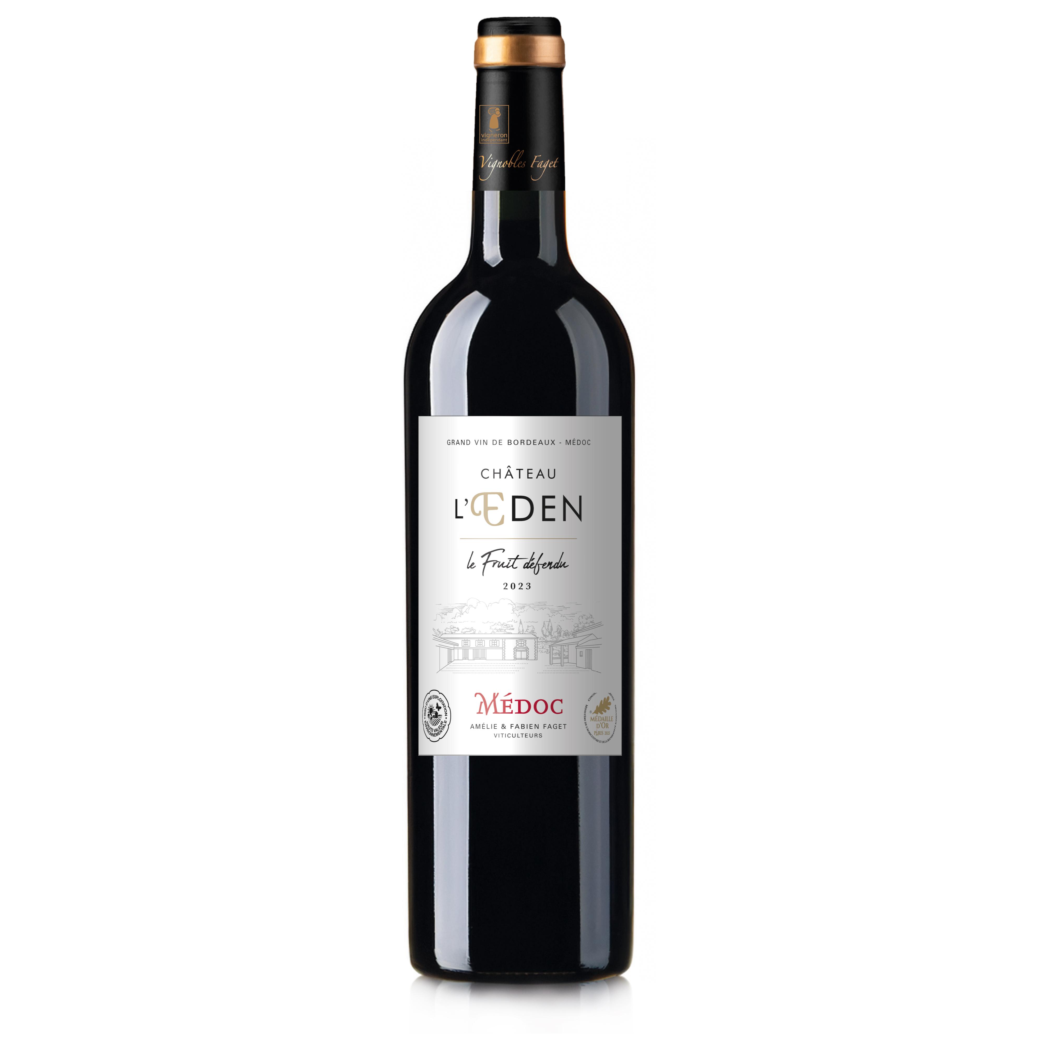 Médoc Eden rouge 2023 Château l'Eden Le Fruit Défendu HVE 75cl