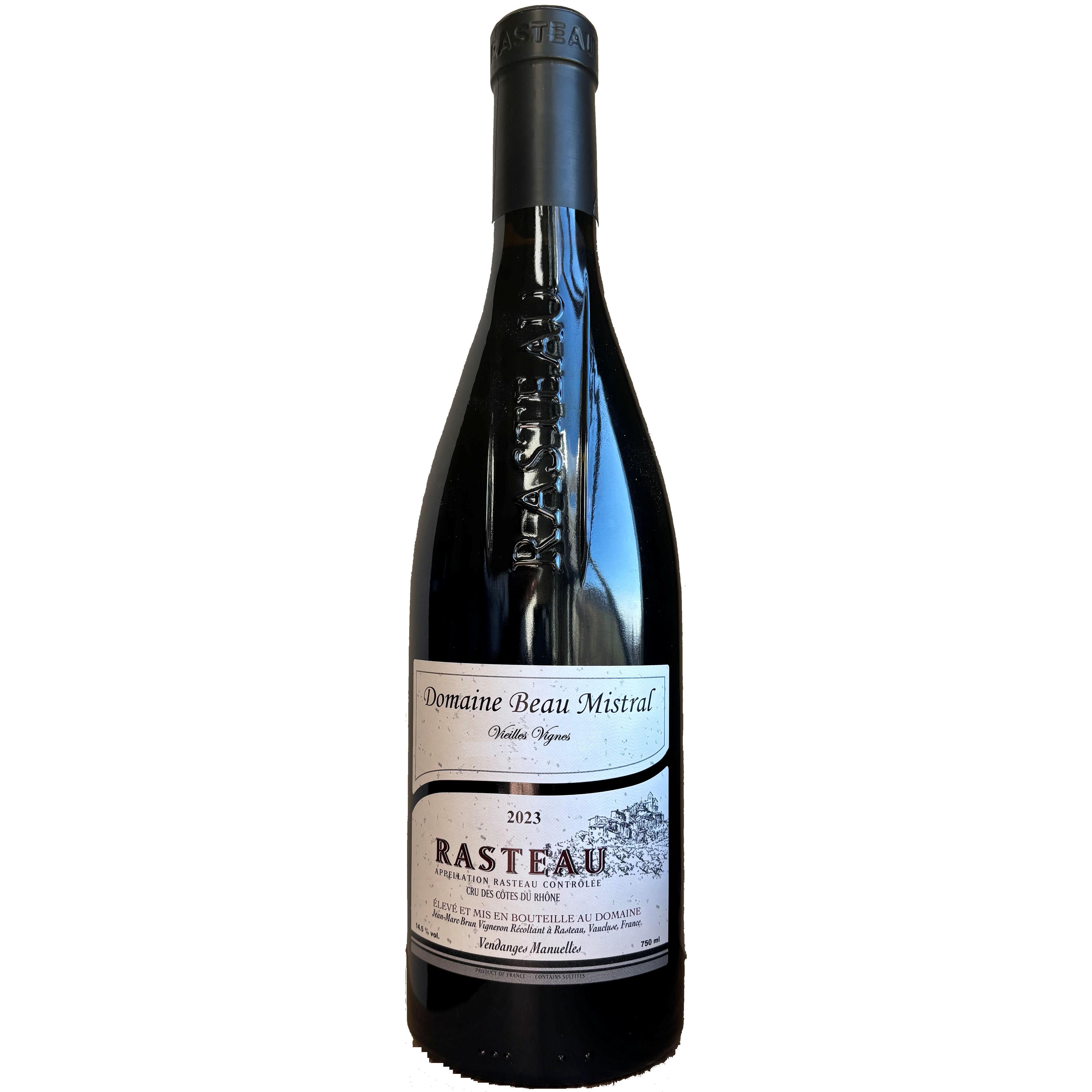 AOP Rasteau Domaine Beau Mistral rouge vieilles vignes 75cl