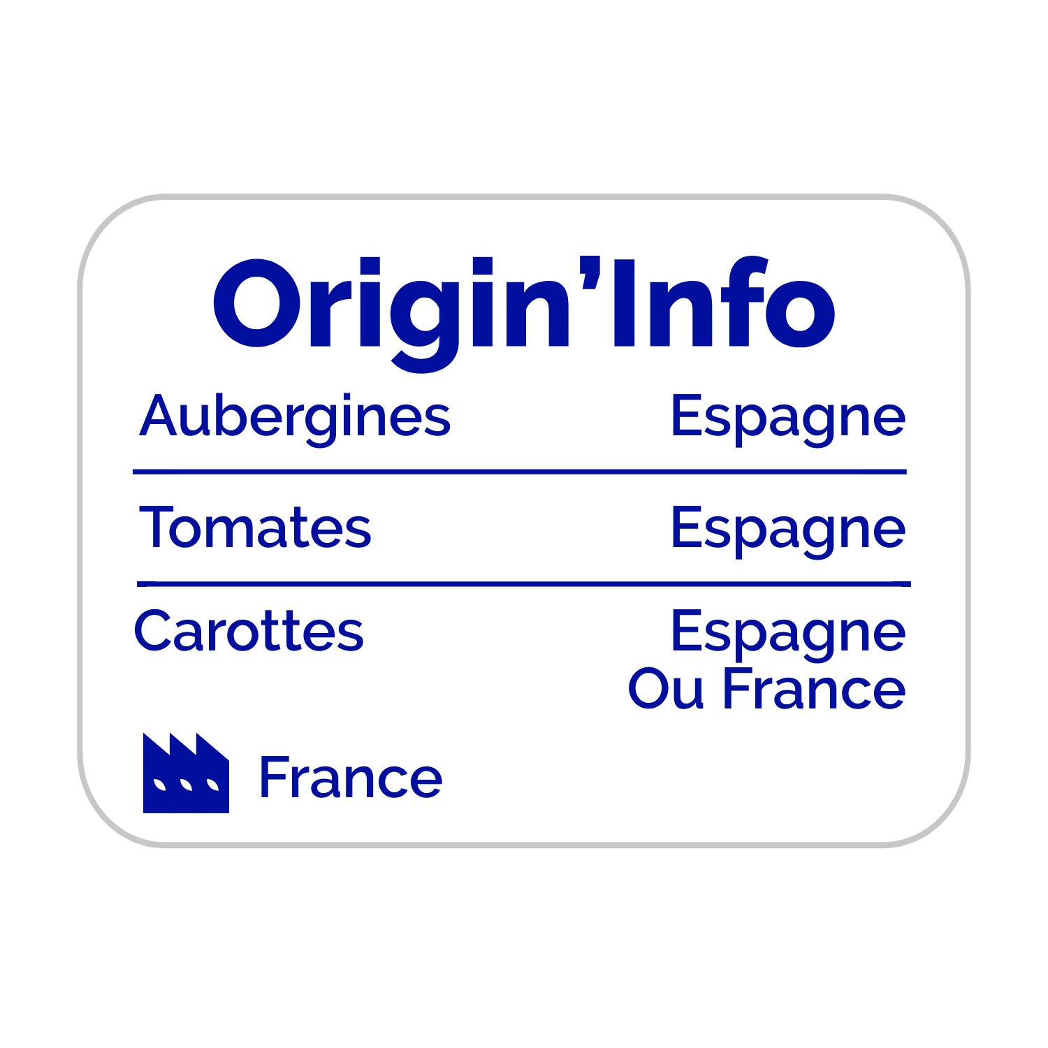 Voir la diapositive 2 : D'AUCY Tajine de légumes mijoté aux épices douces au curcuma et cumin 2 portions 380g