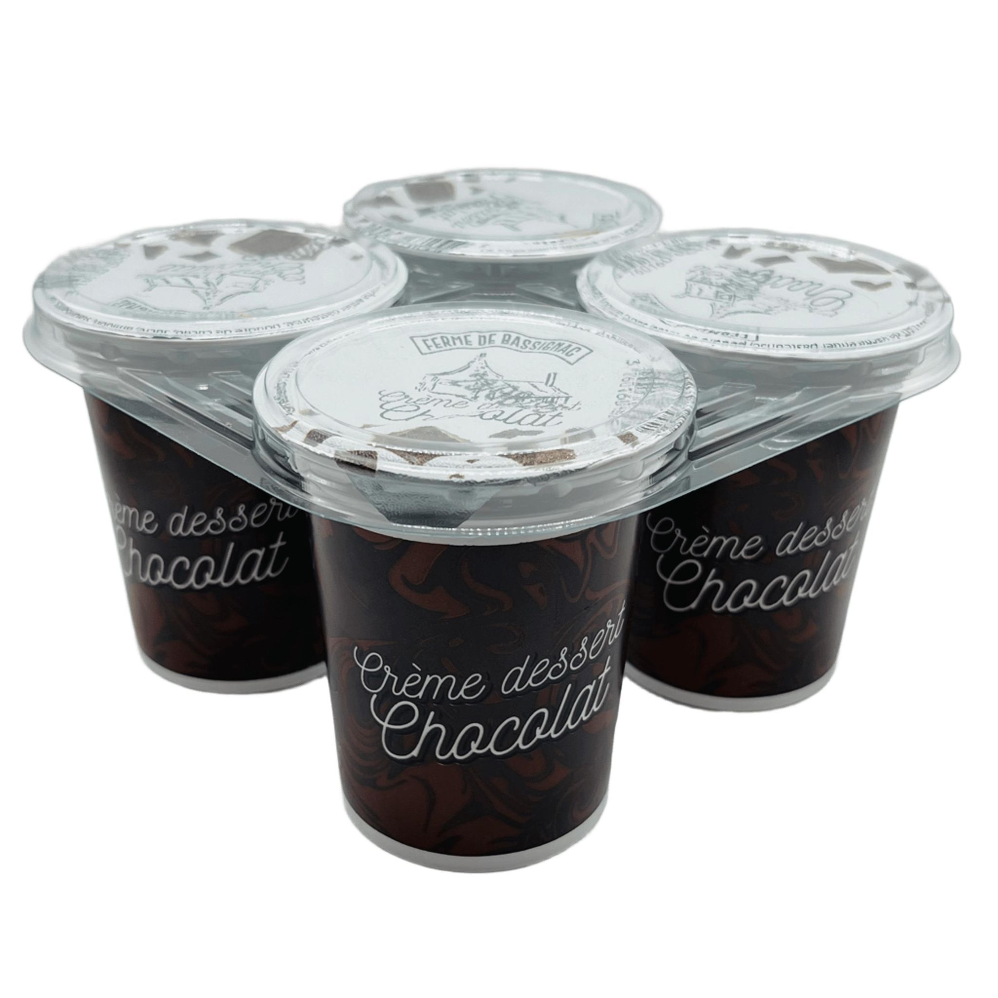 FERME DE BASSIGNAC Crème dessert ferme au chocolat 4x125g