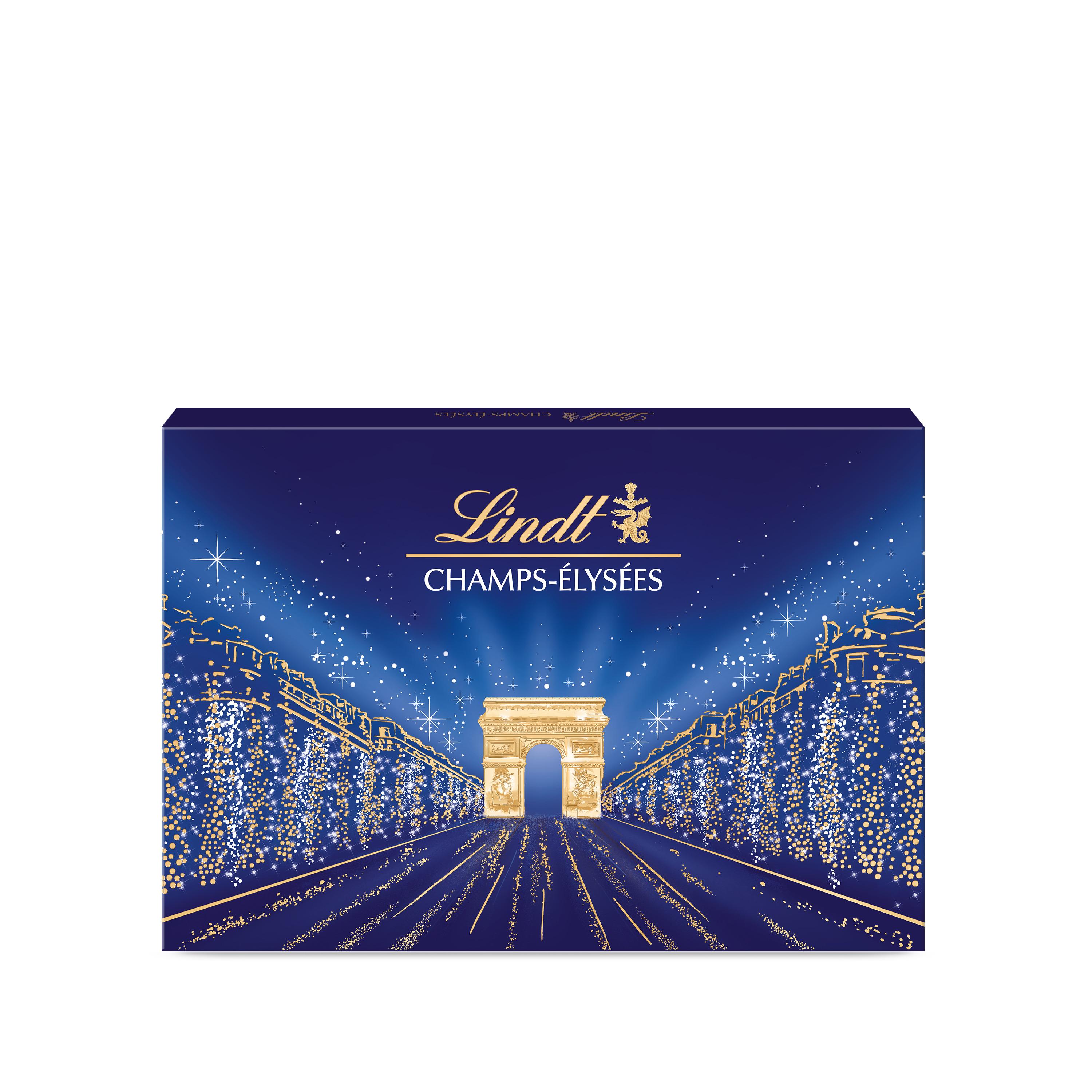 LINDT Champs-Élysées Assortiment de chocolats au lait noirs et blancs 44 bouchées 469g