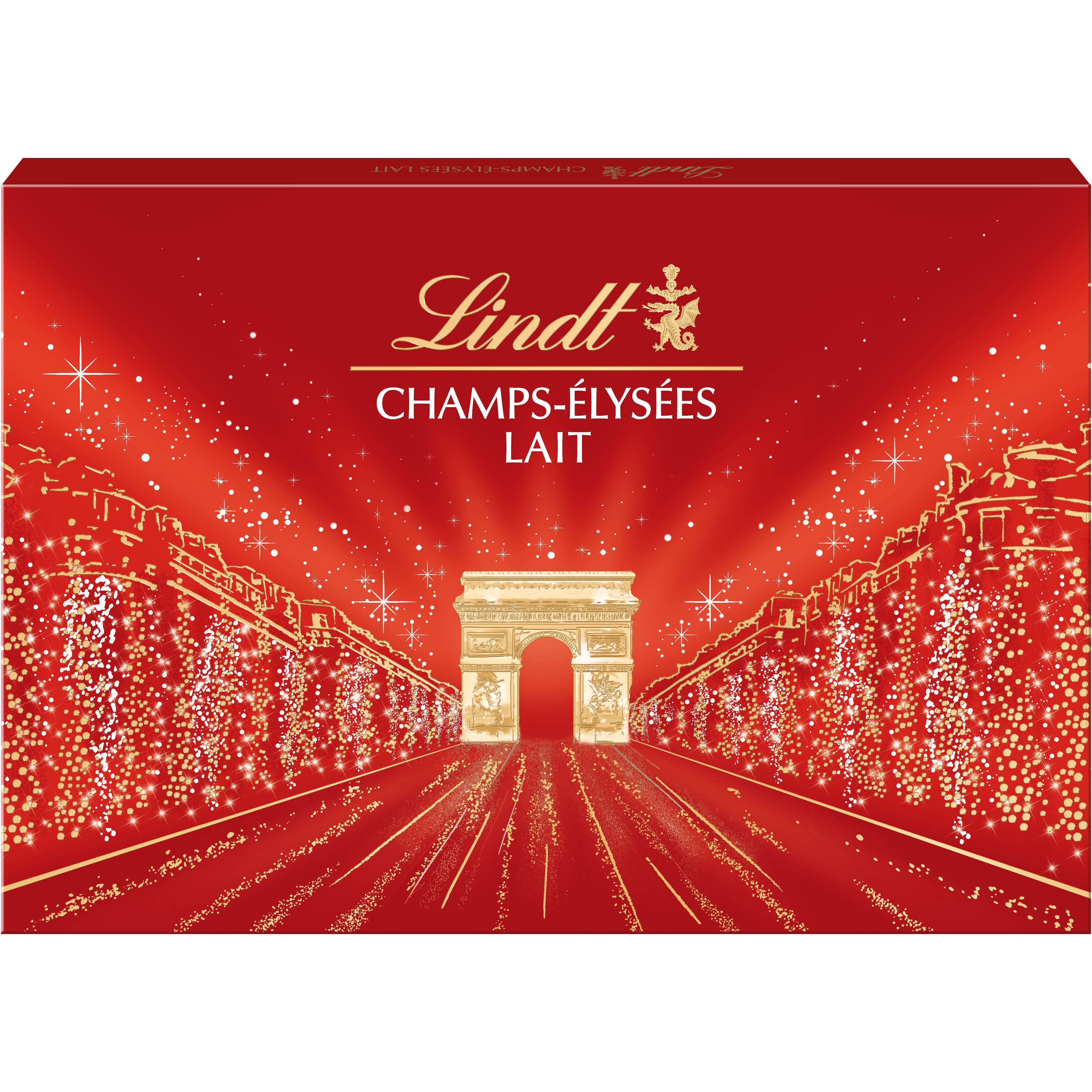 LINDT Champs-Élysées assortiment de chocolats au lait 44 bouchées 482g