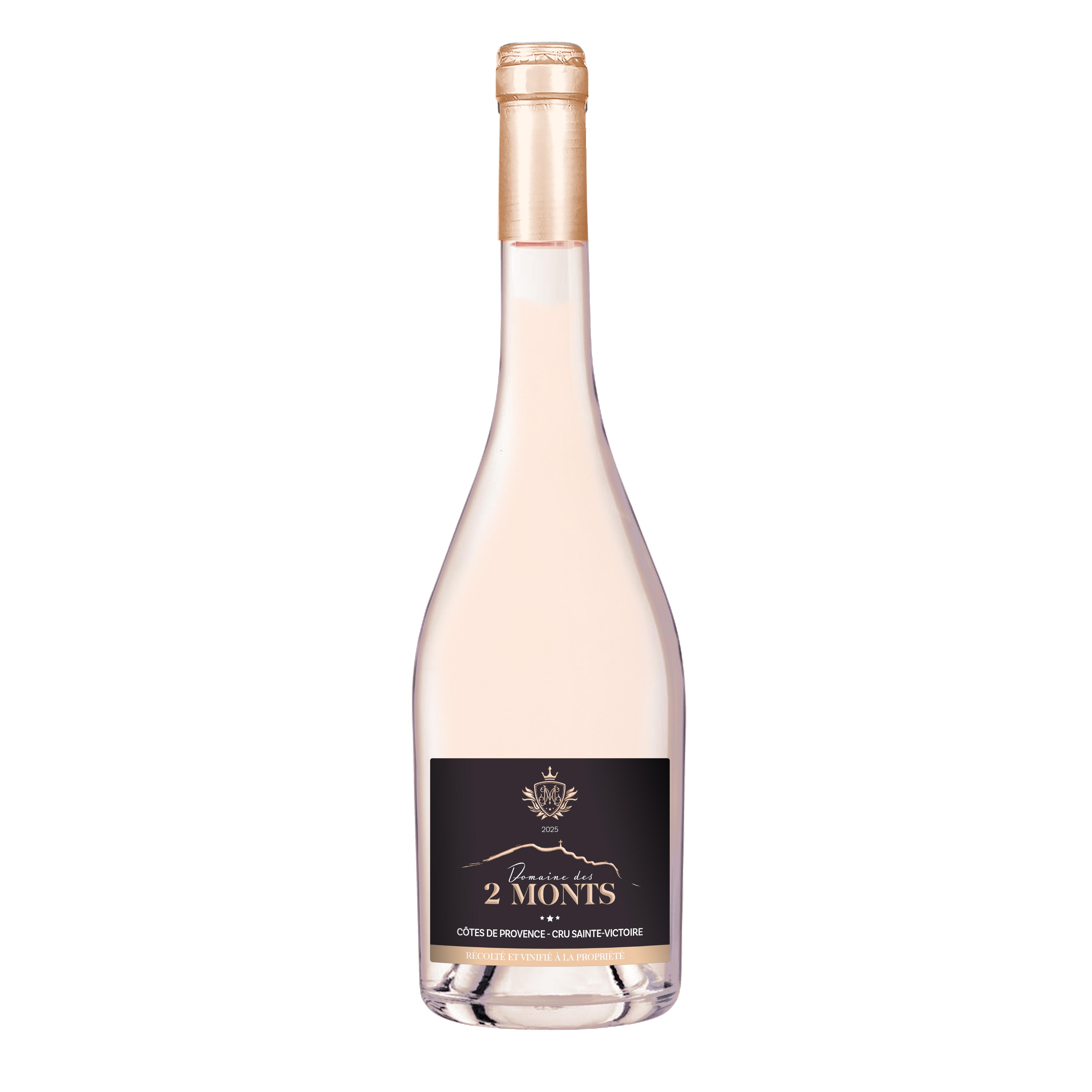 AOP Côtes de Provence Cru Sainte Victoire Domaine des 2 Monts Rosé HVE 75cl