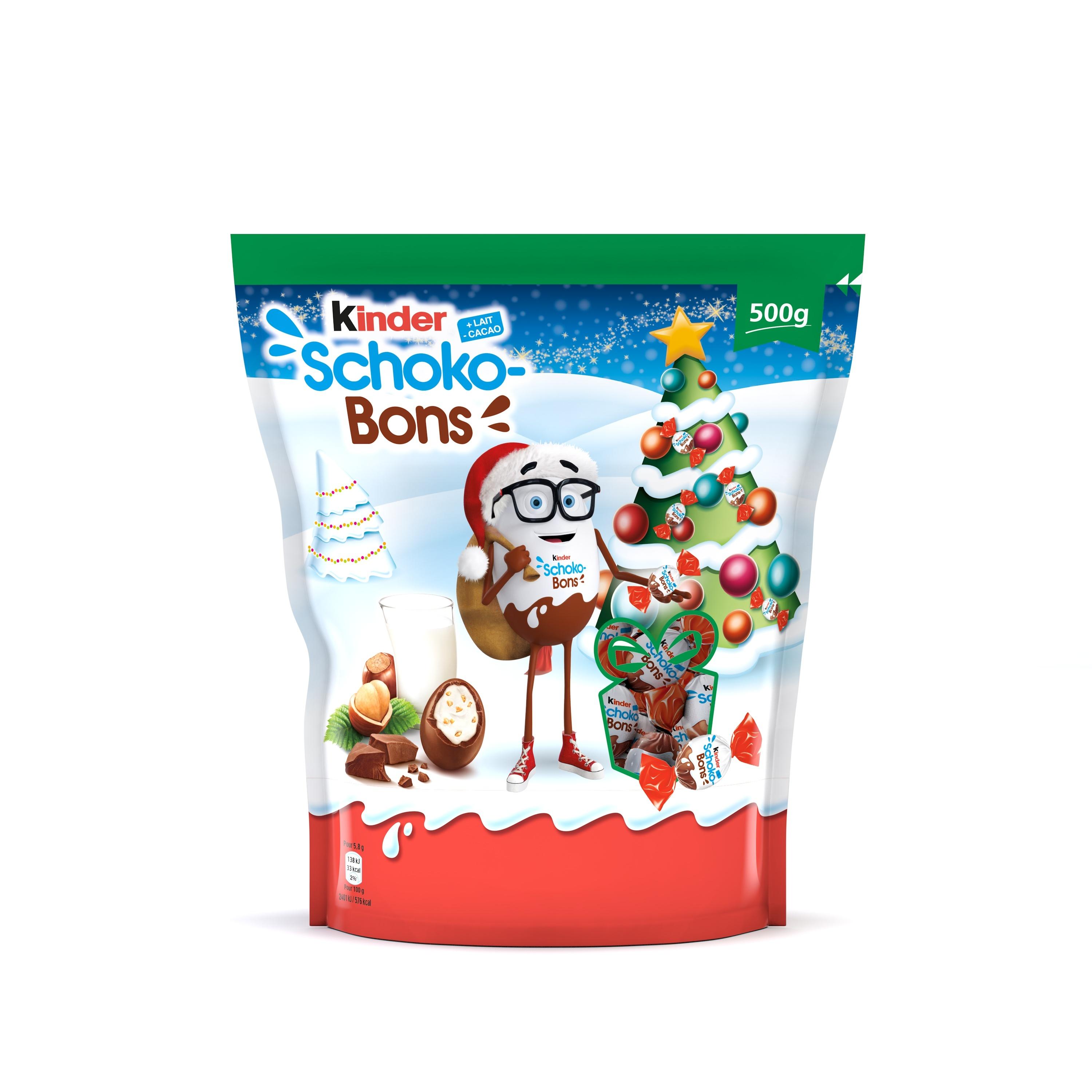 KINDER Schoko-Bons fourrés au lait et aux noisettes 500g