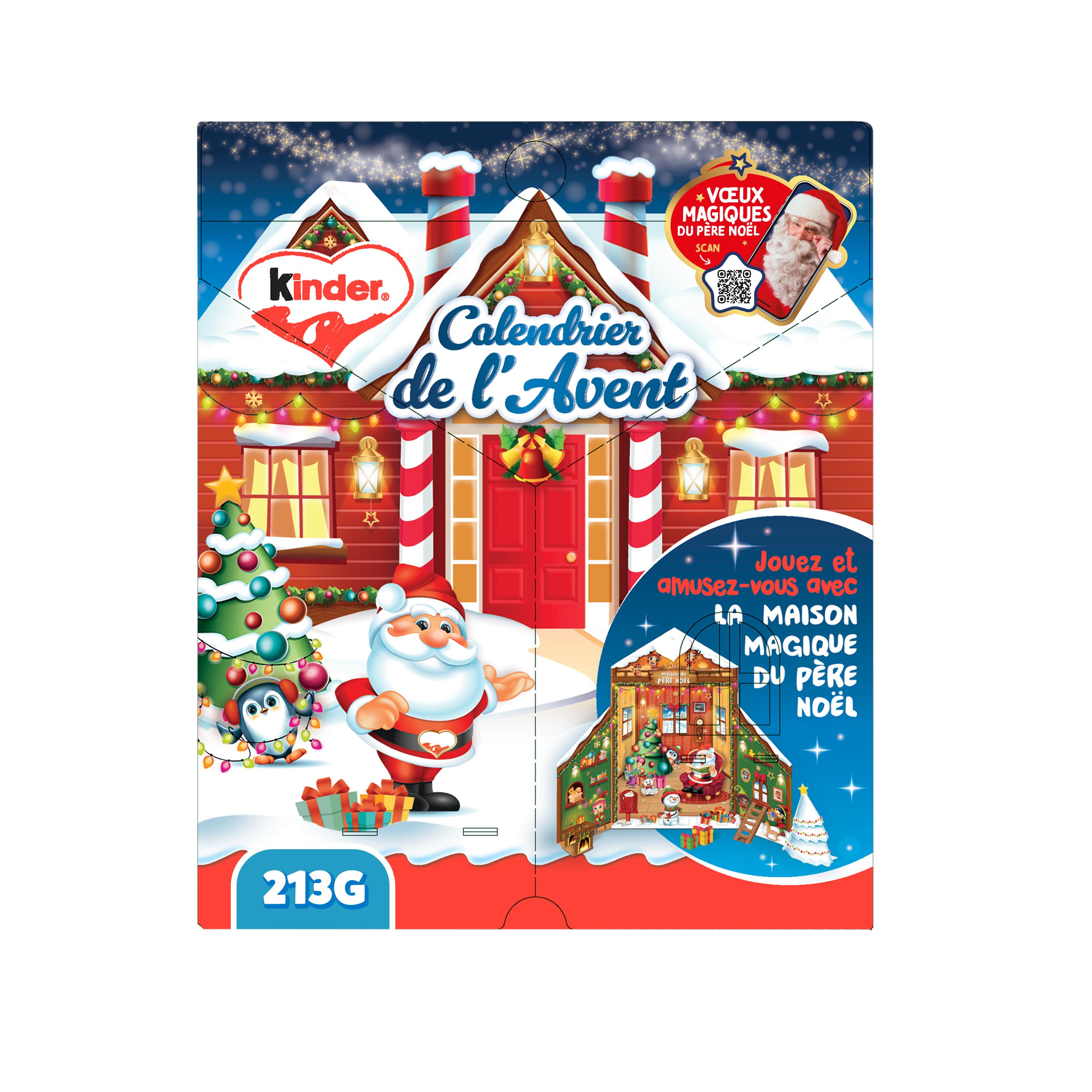 KINDER Calendrier de l'avent au chocolat au lait 213g