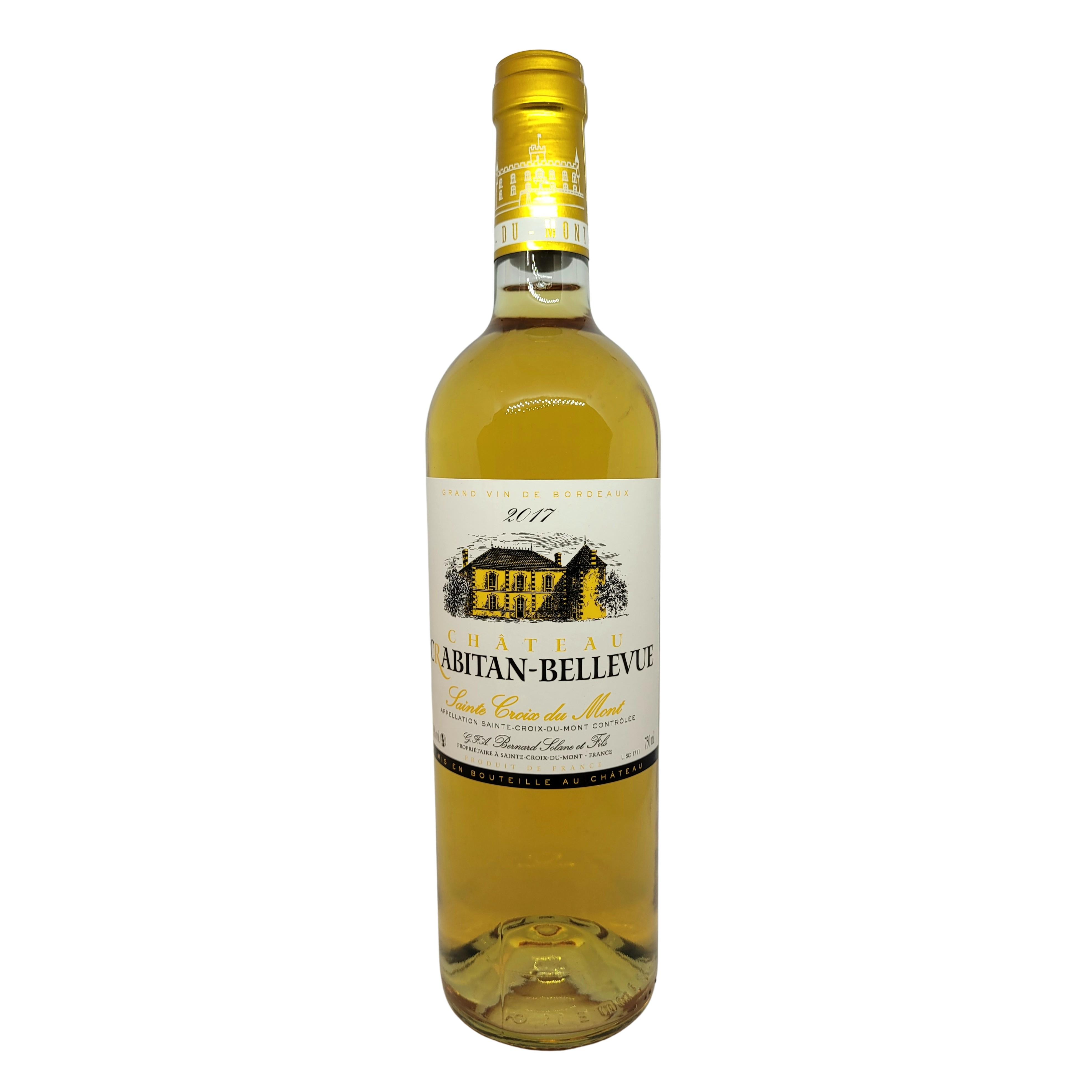 Vin Sainte-Croix-du-Mont Château Crabitan Bellevue blanc 2017 HVE 75cl