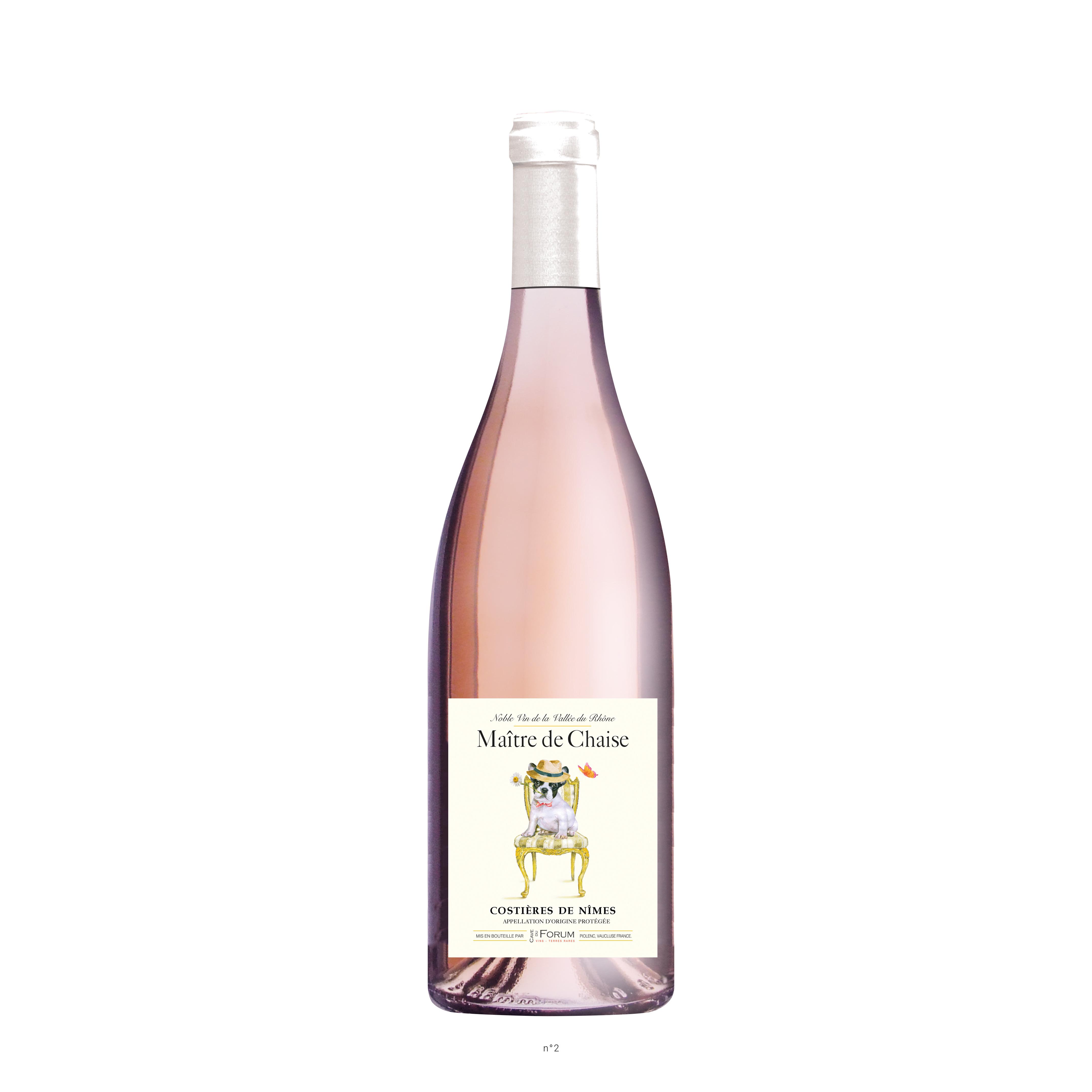AOP Costières de Nîmes Le Maître de Chaise rosé HVE 75cl