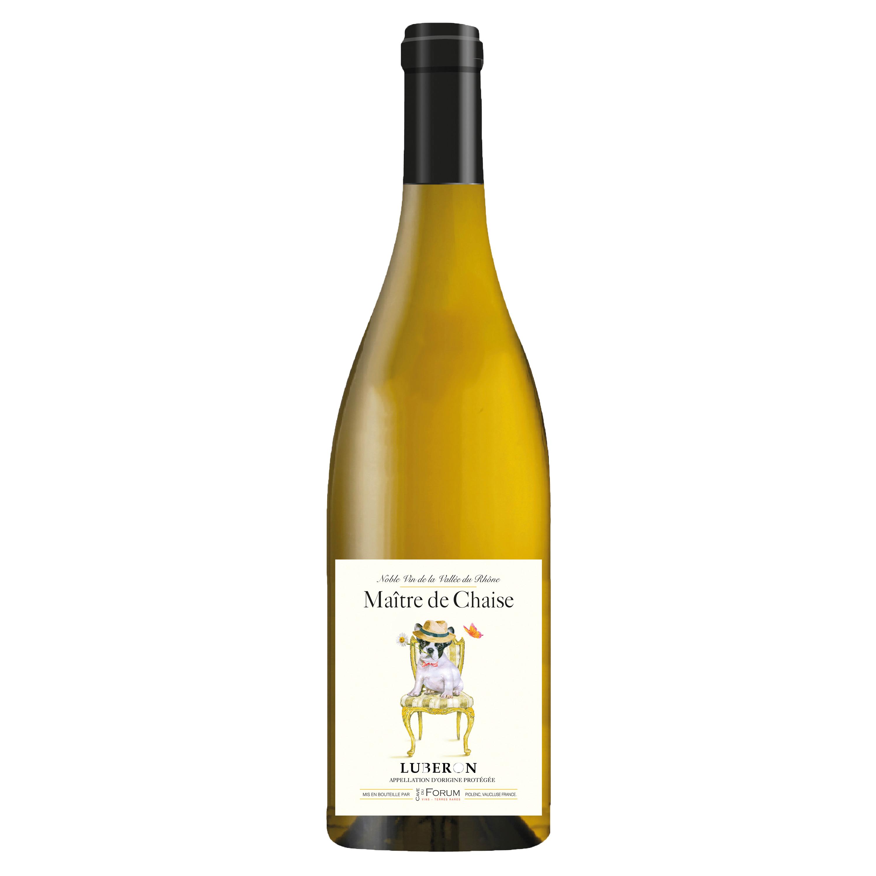 AOP Luberon bio Le Maître de Chaise blanc 75cl