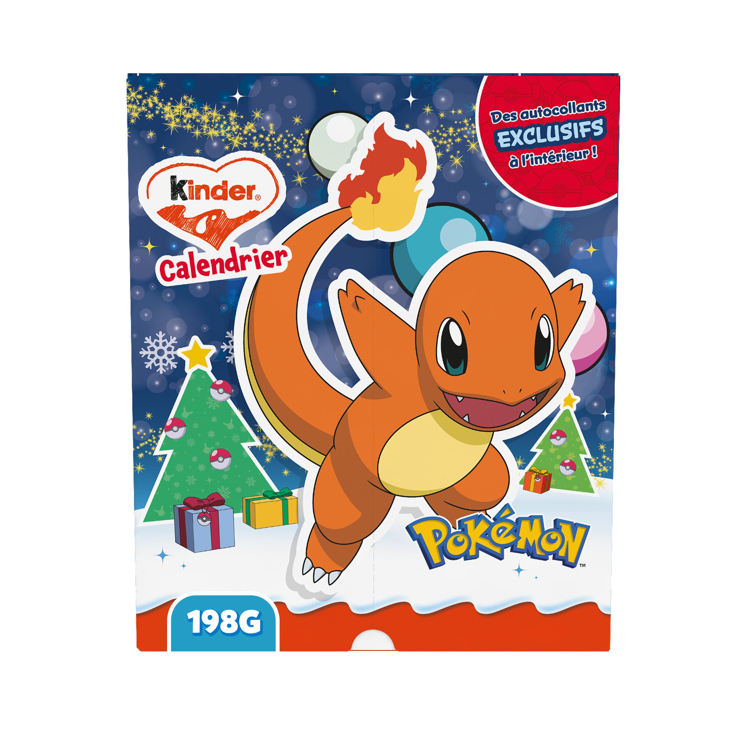 KINDER Calendrier de l'avent Pokémon au chocolat au lait 198g