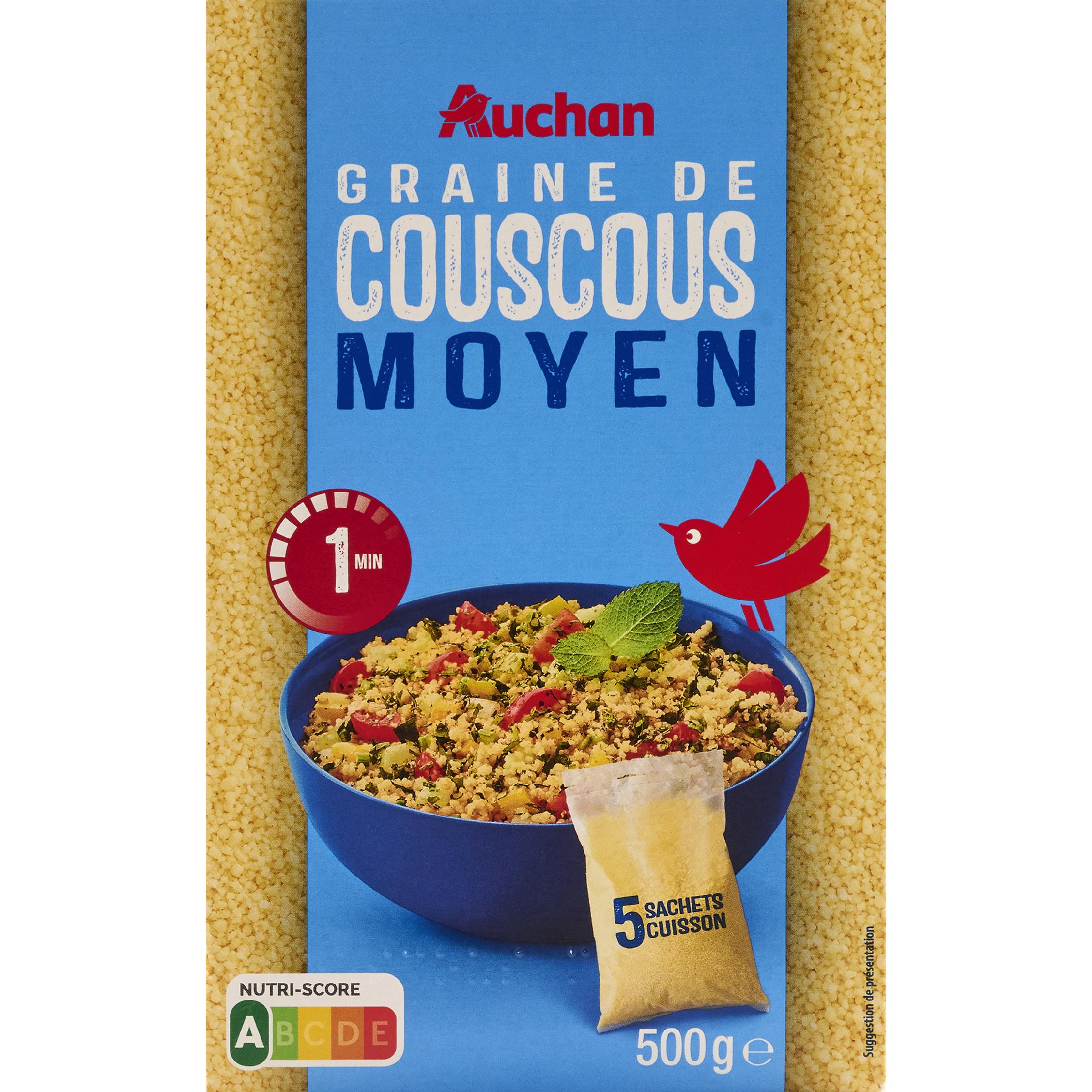 AUCHAN Couscous moyen 5x100g