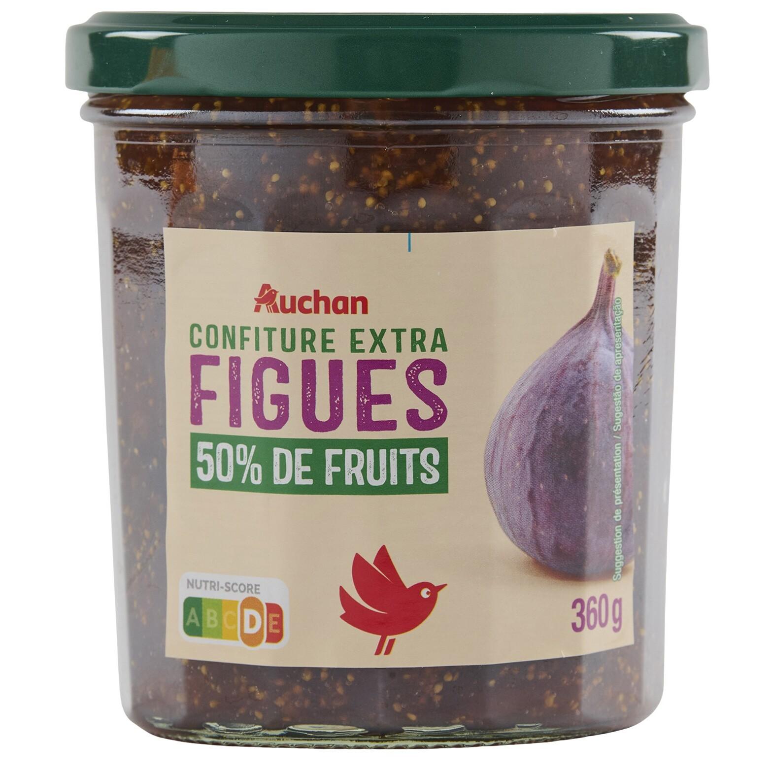 AUCHAN Confiture extra figue 360g