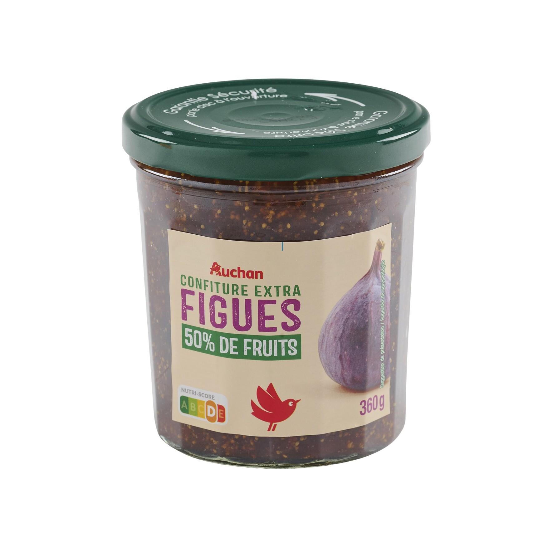 Voir la diapositive 2 : AUCHAN Confiture extra figue 360g